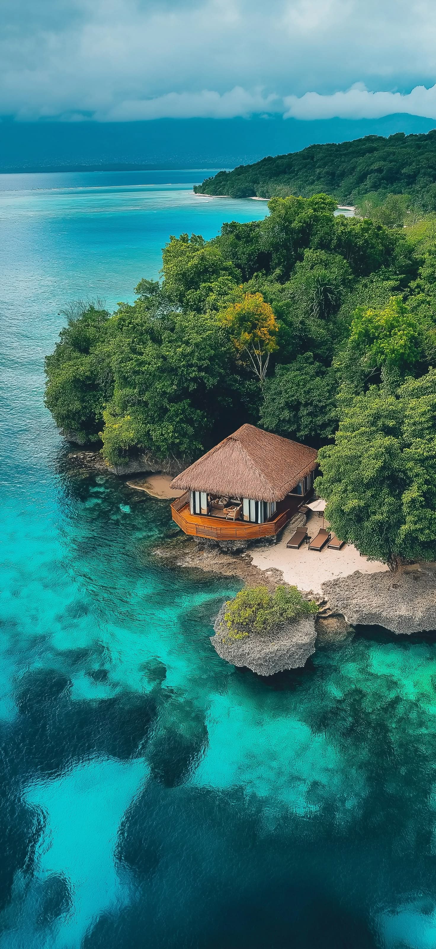 Island Beach Retreat - Pro phone wallpaper
