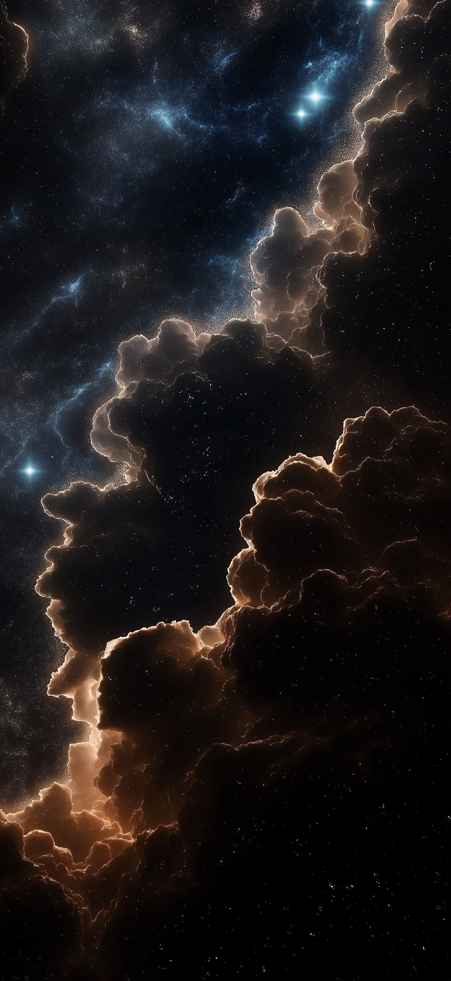 Ethereal Cloudscape Night - Pro phone wallpaper