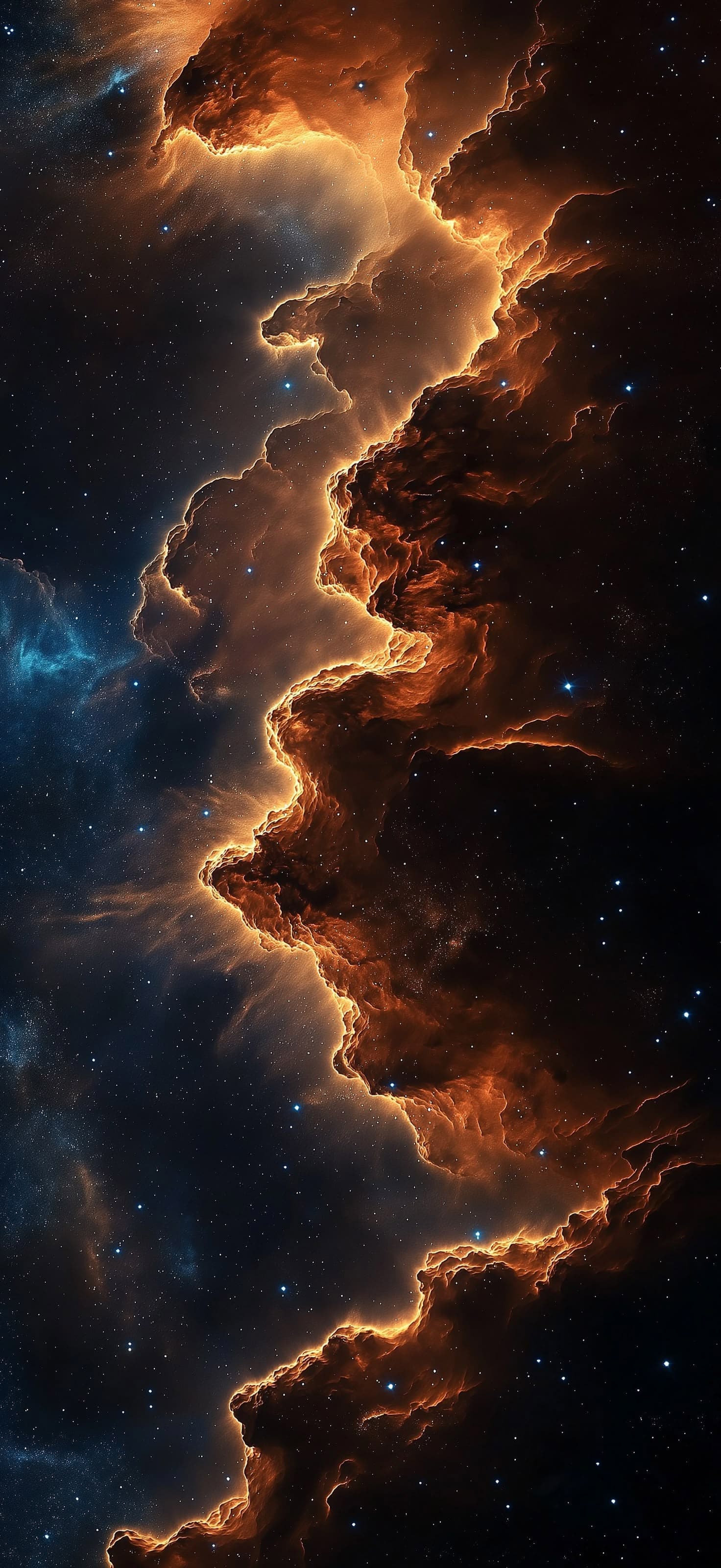 Cosmic Cloudscape Glow - Pro phone wallpaper
