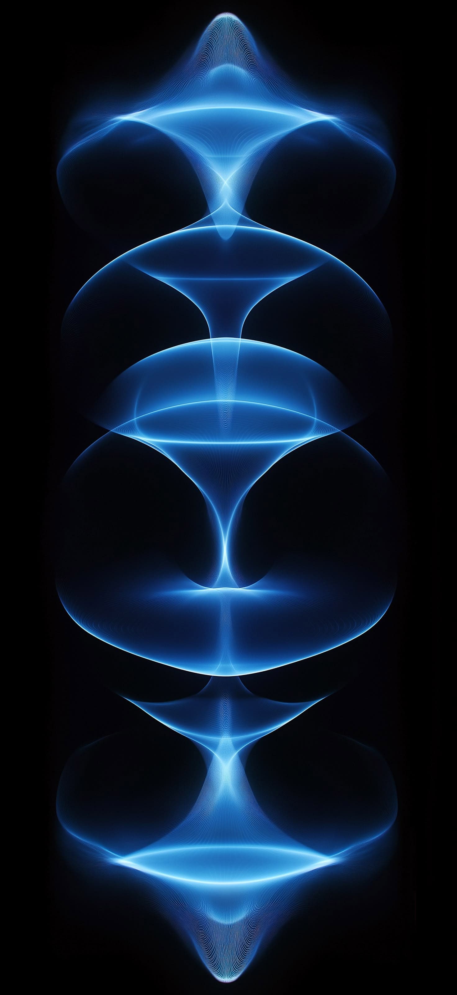 Abstract Blue Forms - Pro phone wallpaper
