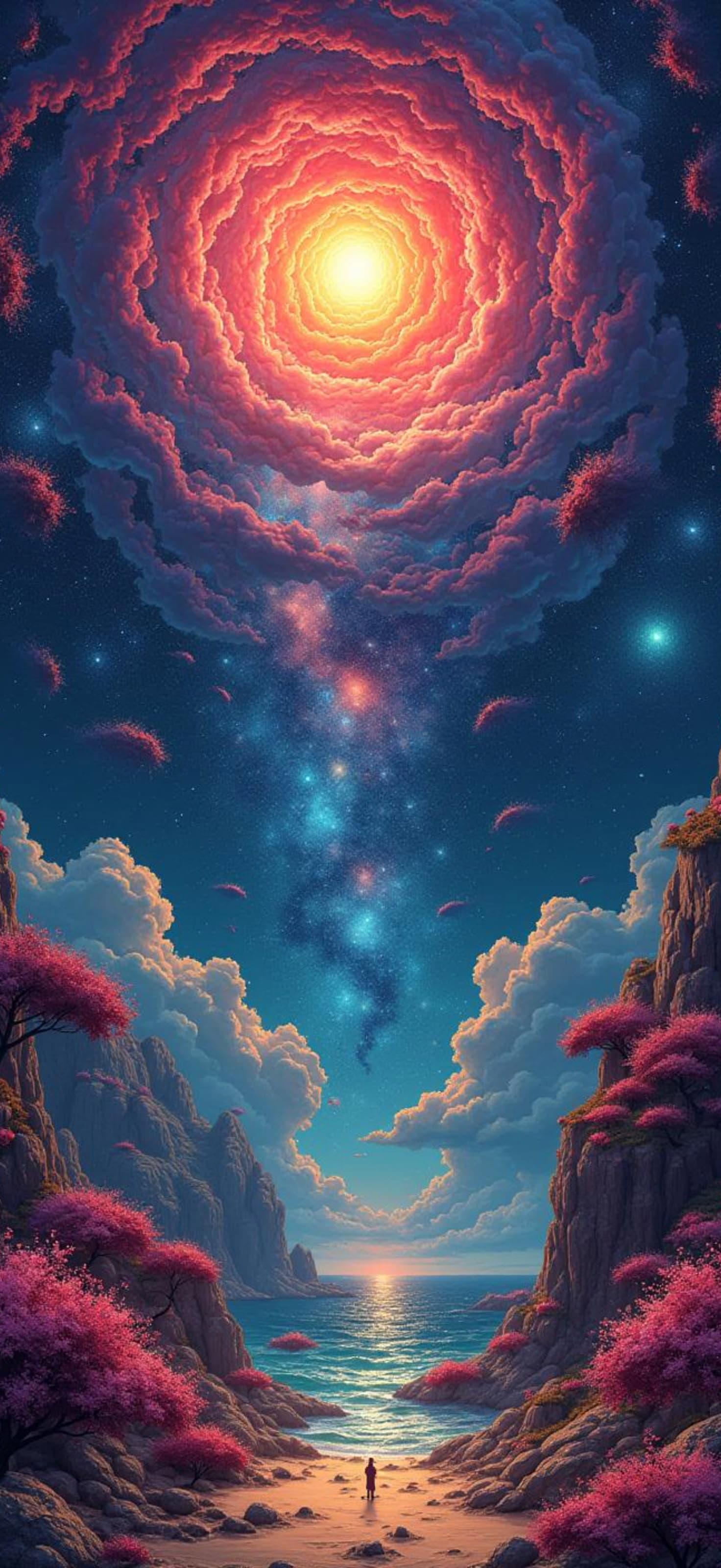 Celestial Dreamscape Vista - Pro phone wallpaper