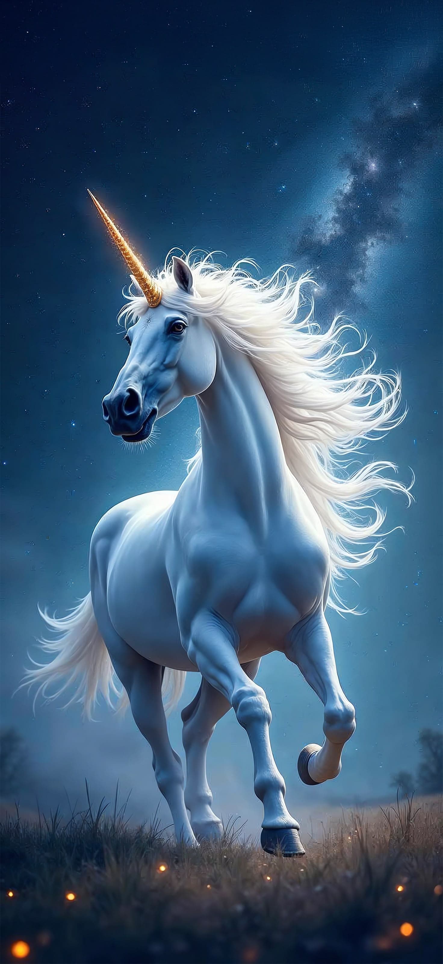 Prancing Unicorn Art - Pro phone wallpaper