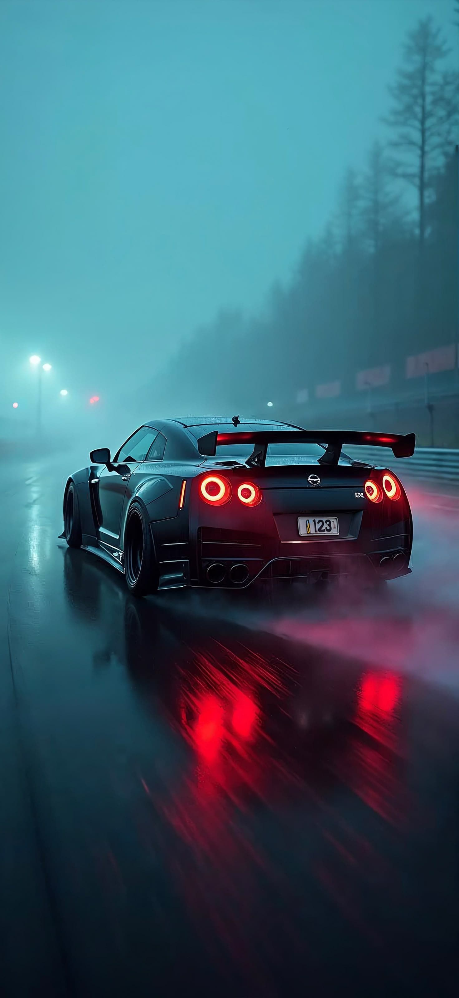 GTR Red Lights - Pro phone wallpaper