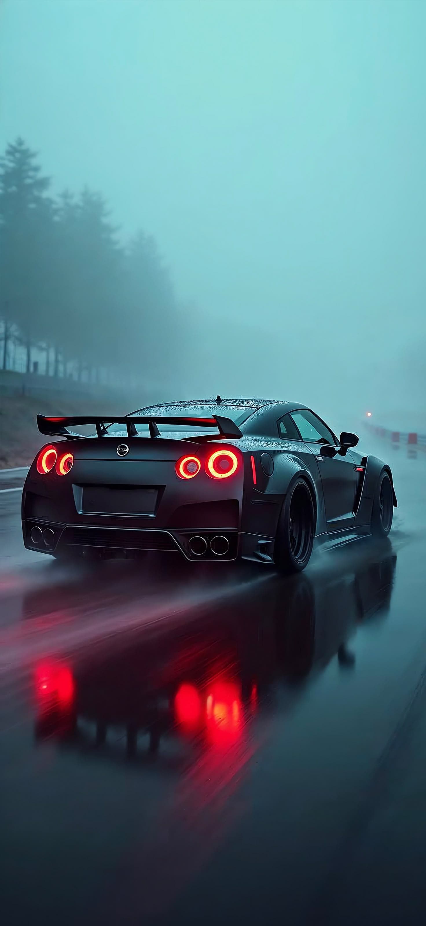 GTR Rear View - Pro phone wallpaper