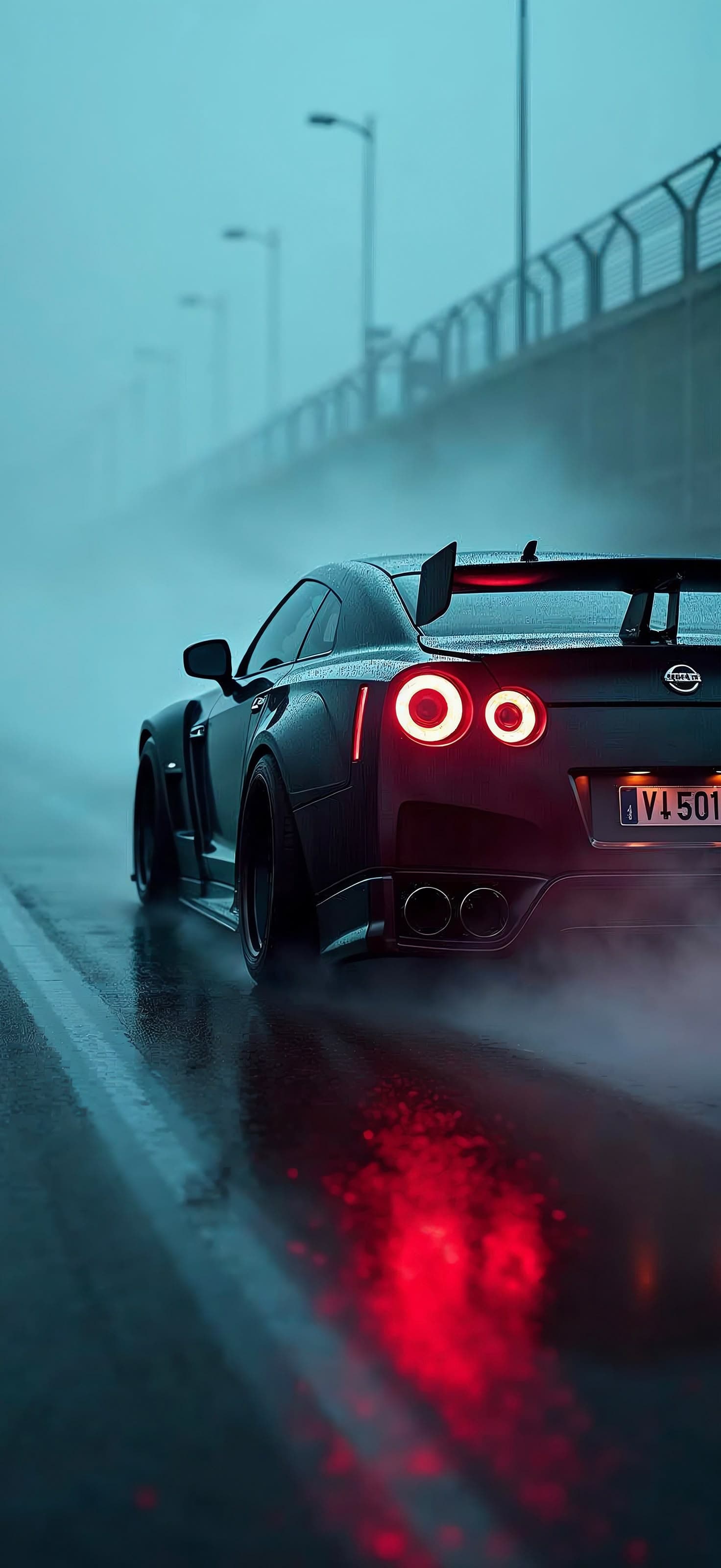 Rainy Night Ride - Pro phone wallpaper