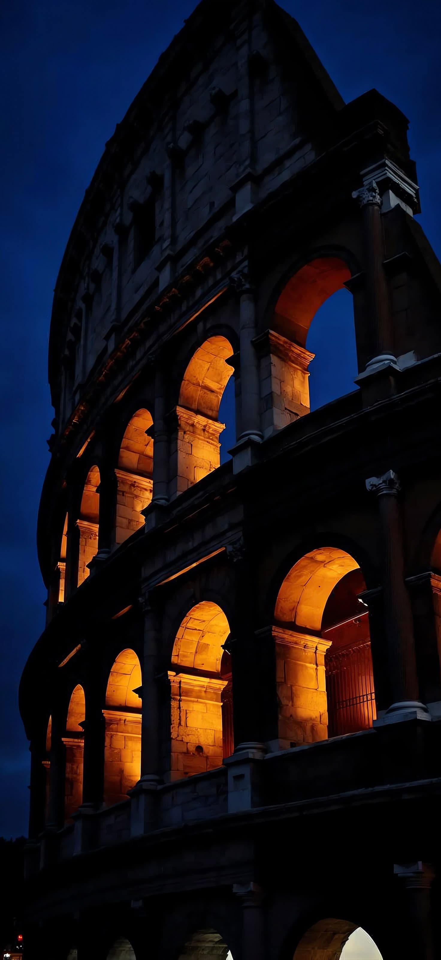 Colosseum Night View - Pro phone wallpaper