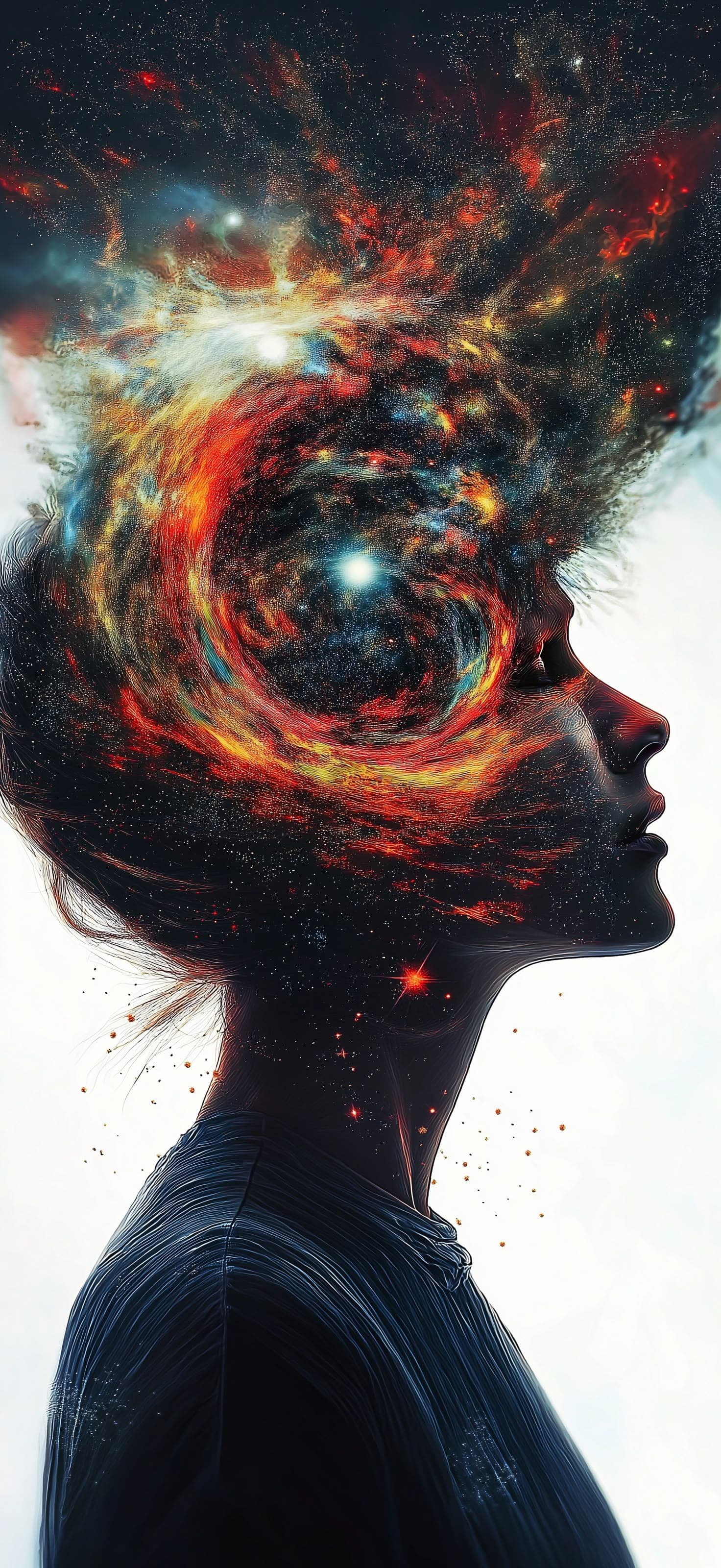 Cosmic Thought Nebula - Pro phone wallpaper