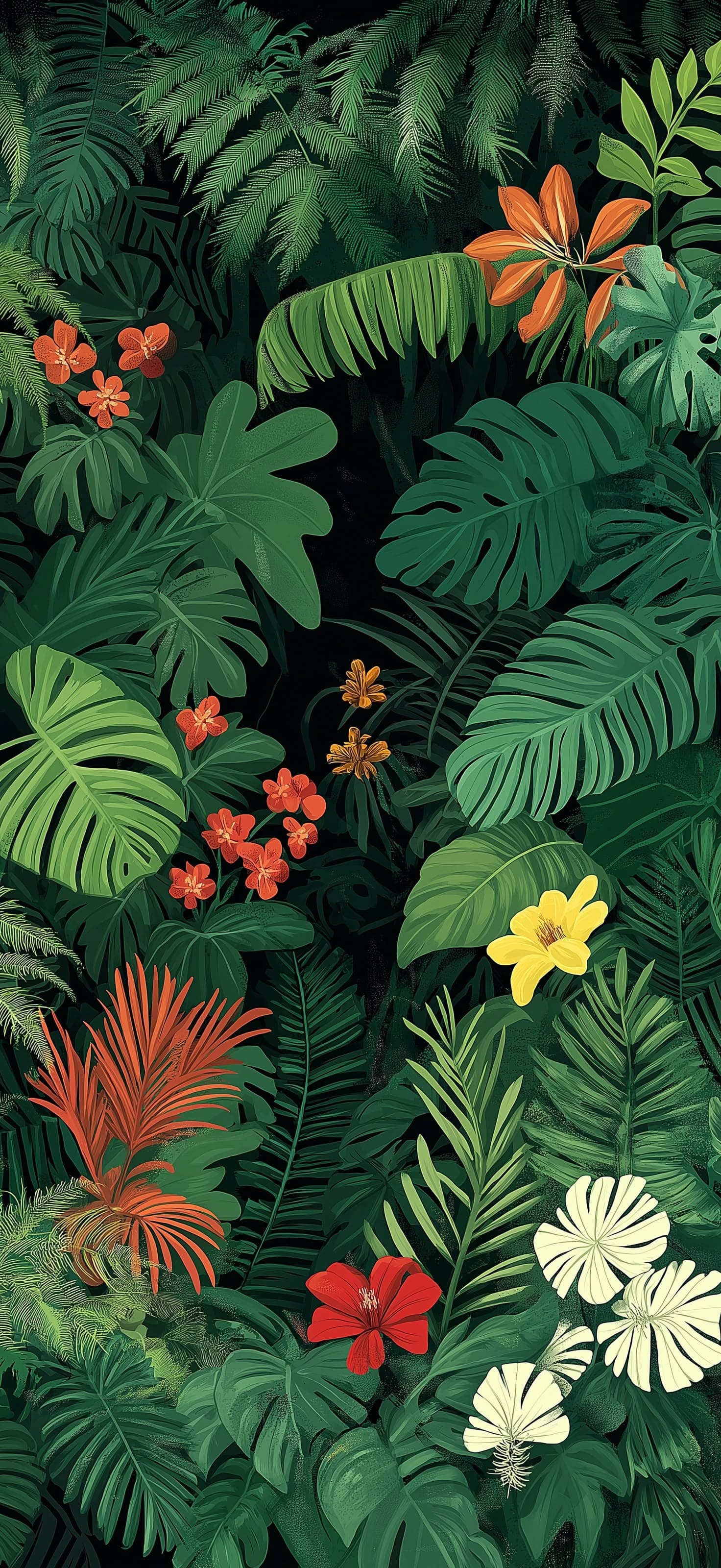 Tropical Leaf Garden - Pro phone wallpaper