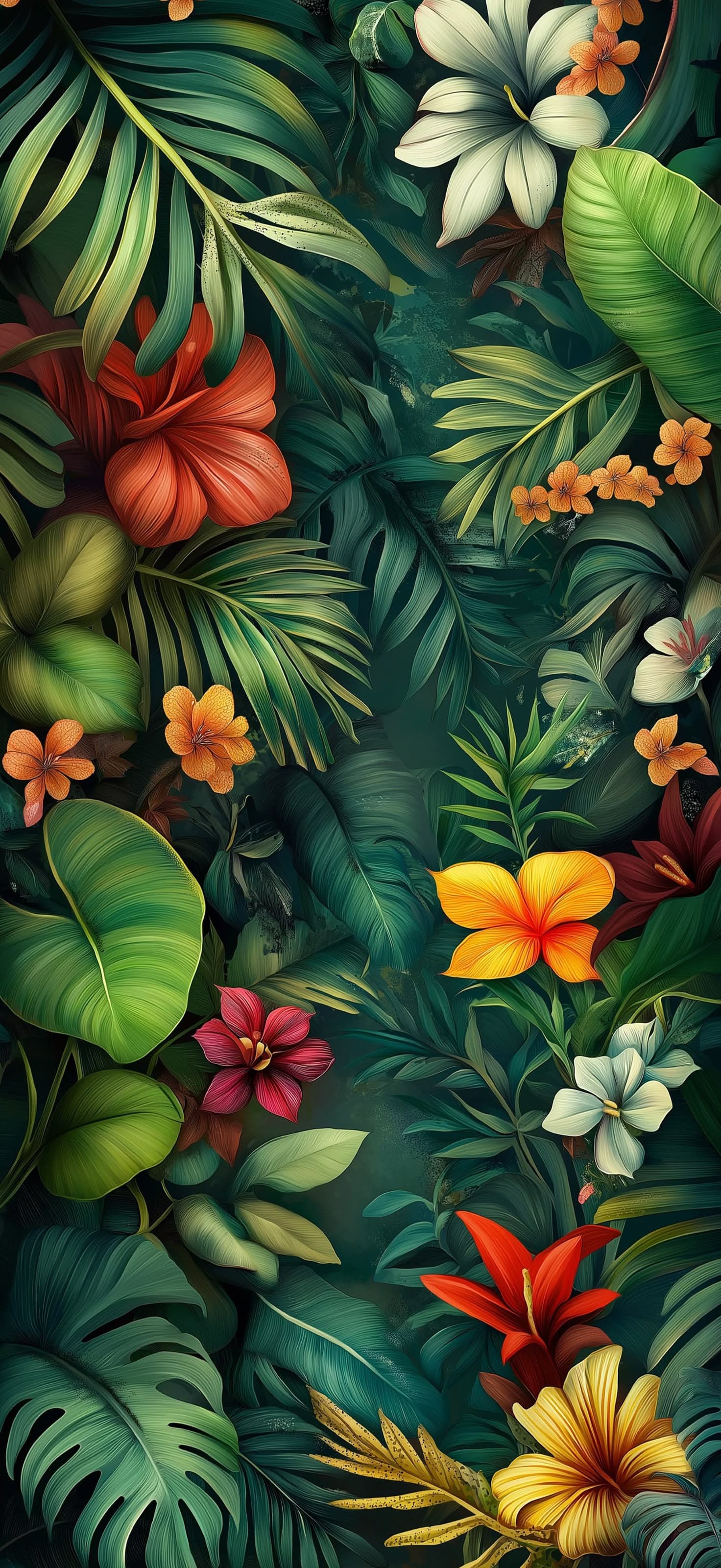 Lush Floral Canopy - Pro phone wallpaper