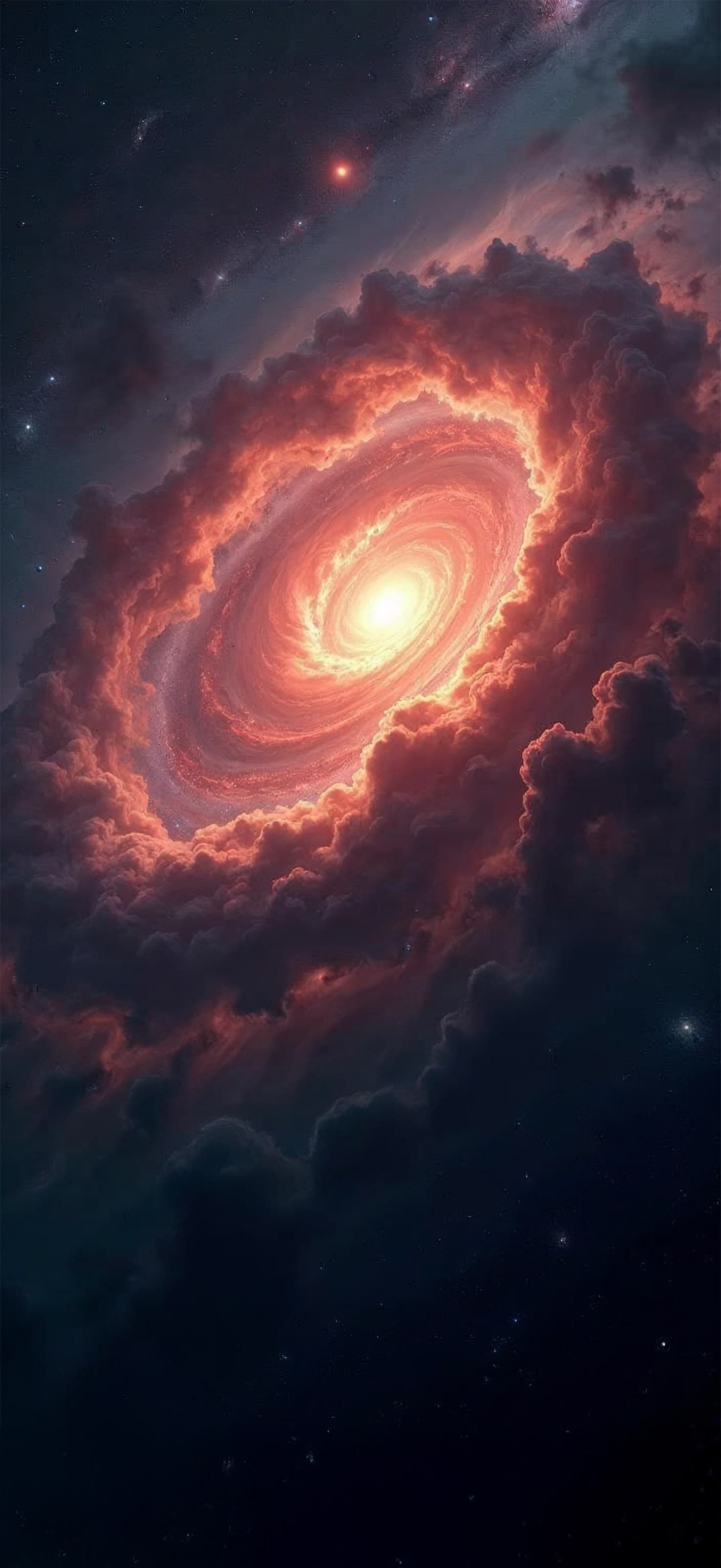 Cosmic Nebula Swirl - Pro phone wallpaper