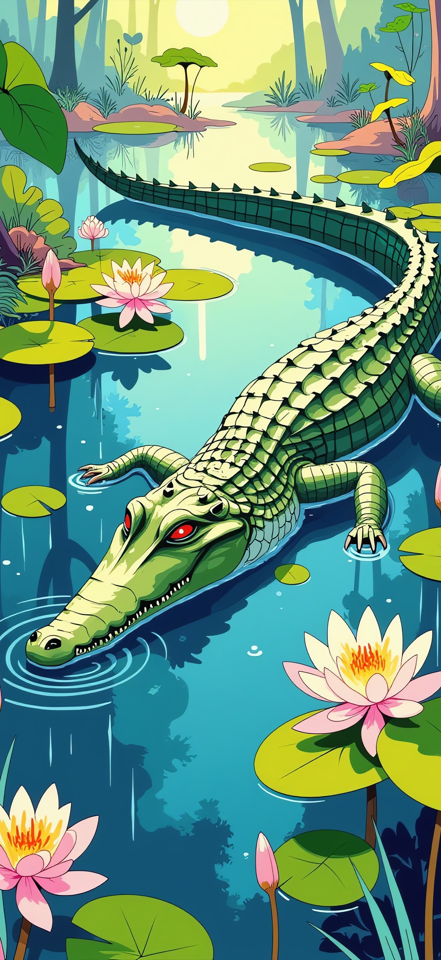 Alligator Lily Serenity - Pro phone wallpaper