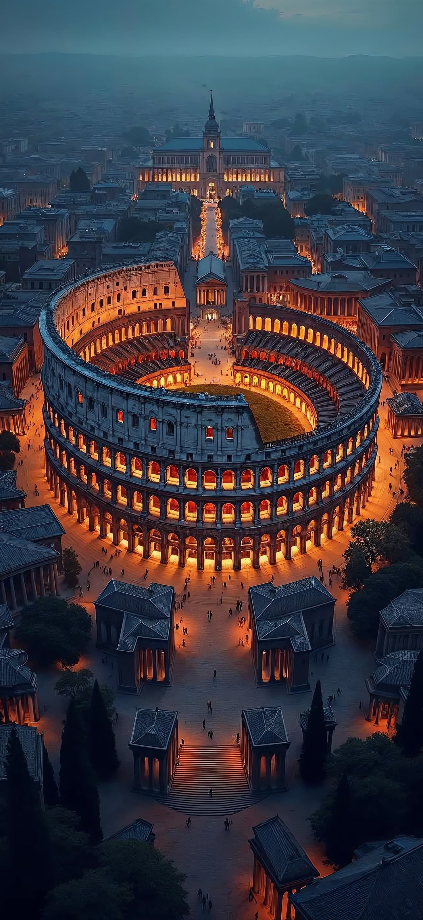 Colosseum Night - Pro phone wallpaper