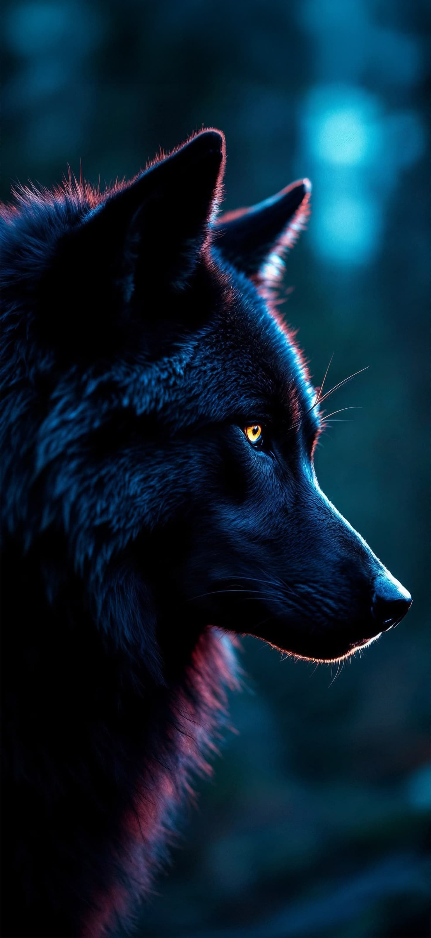Dark Wolf Gaze - Pro phone wallpaper