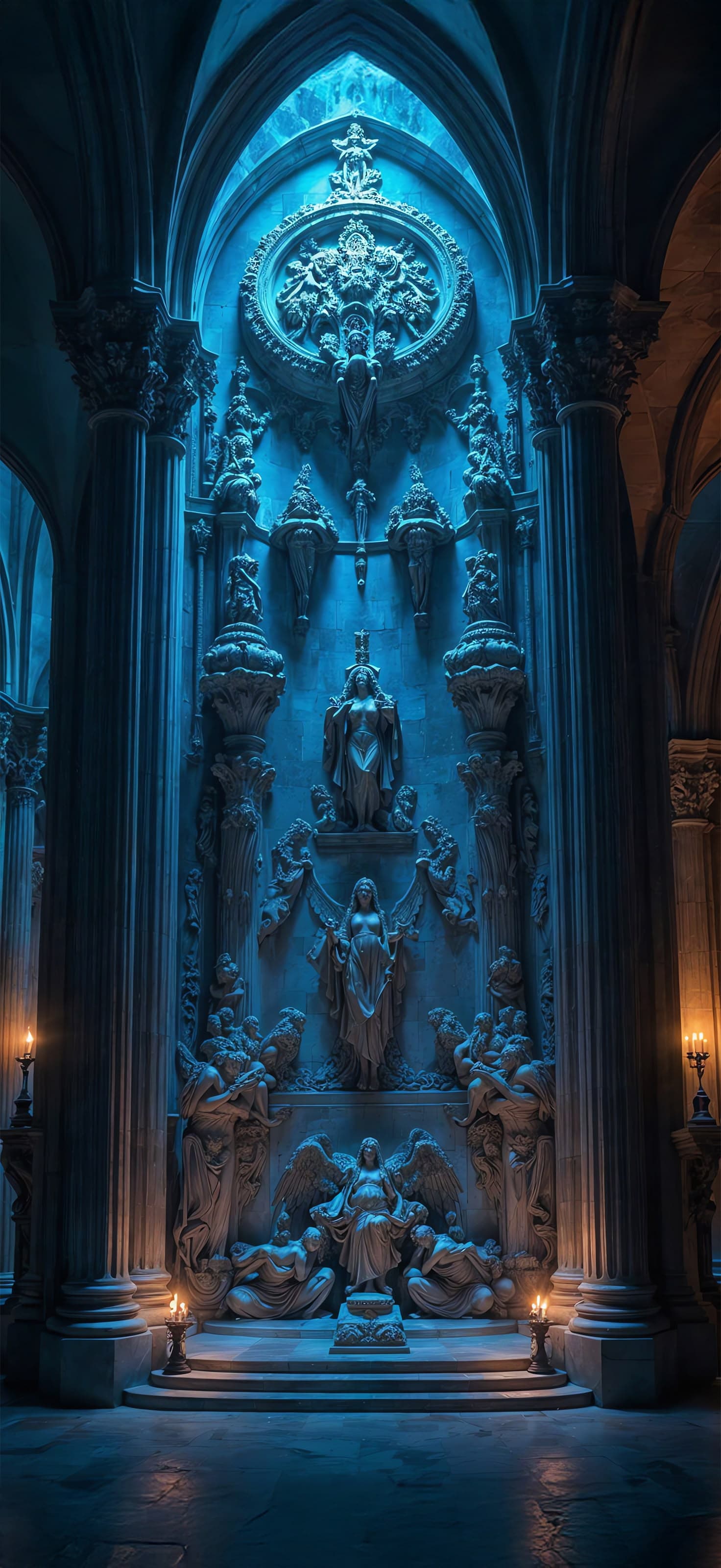 Ornate Church Altar - Pro phone wallpaper