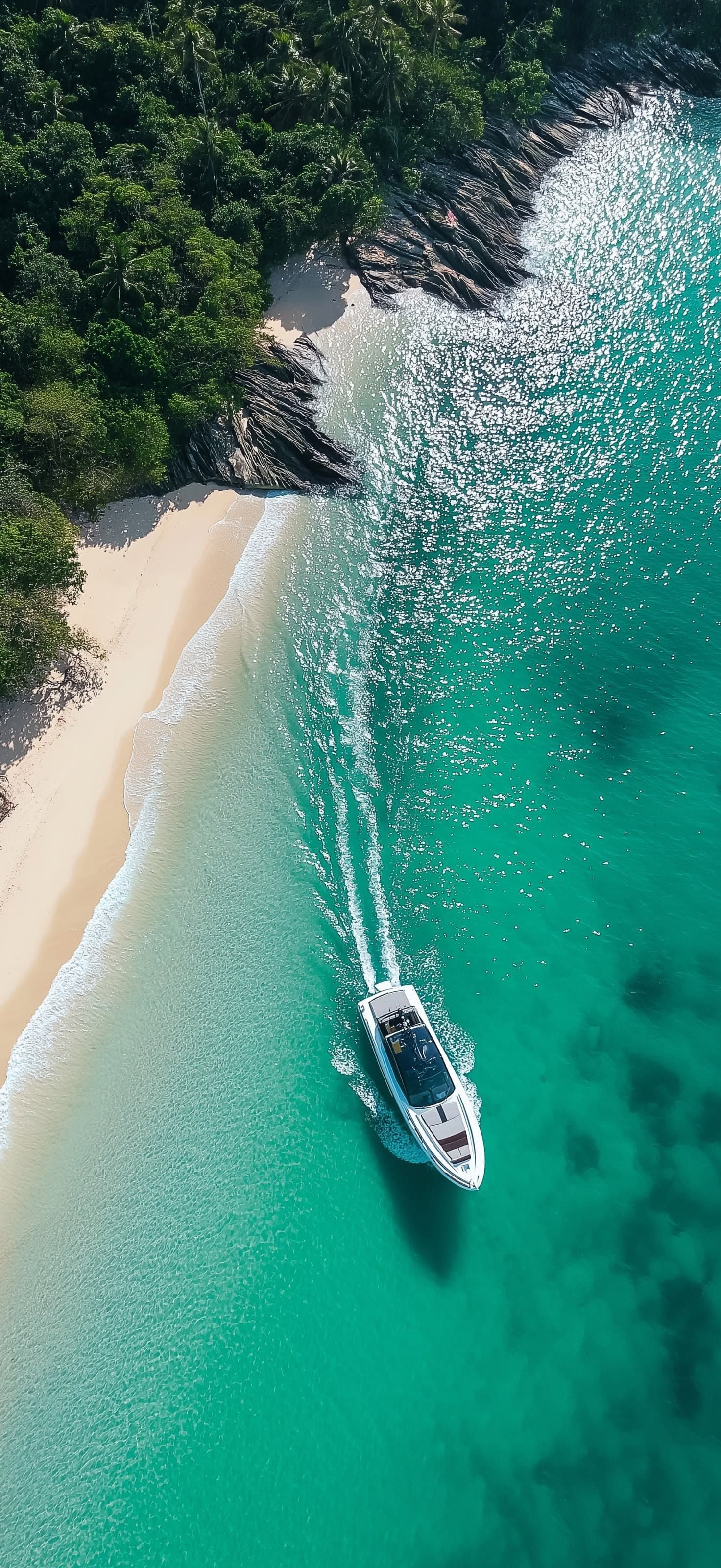 Coastal Boat Ride - Pro phone wallpaper