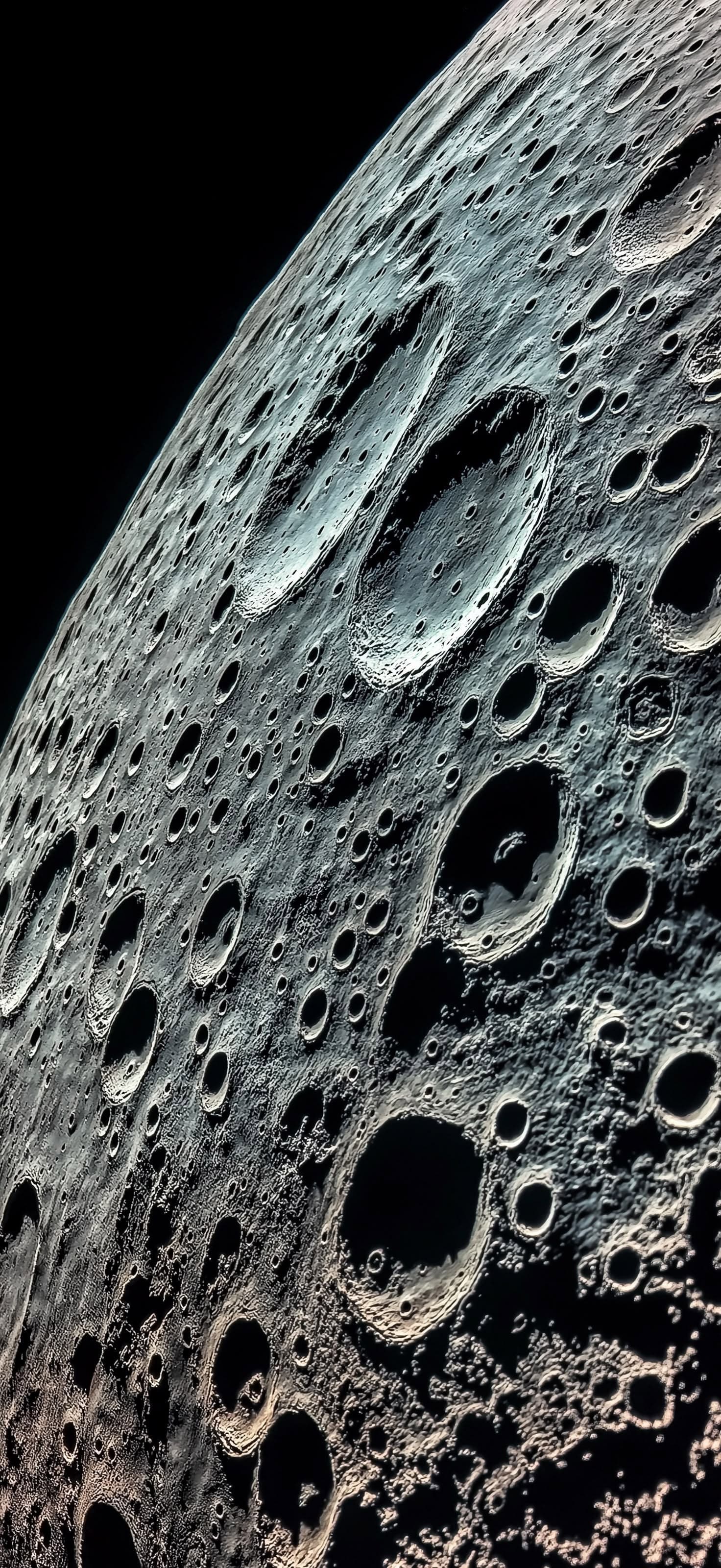 Lunar Surface Detail - Pro phone wallpaper