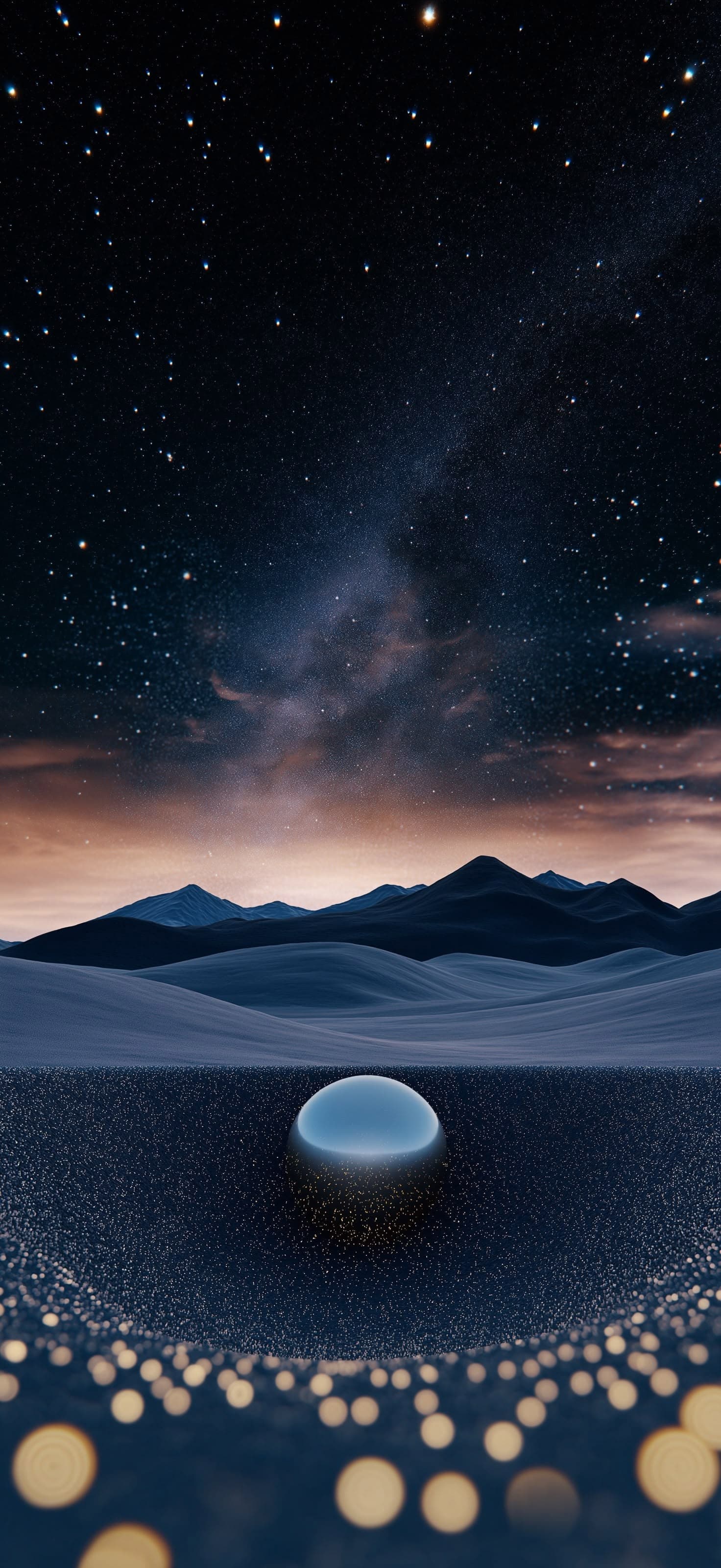Cosmic Horizon Sphere - Pro phone wallpaper