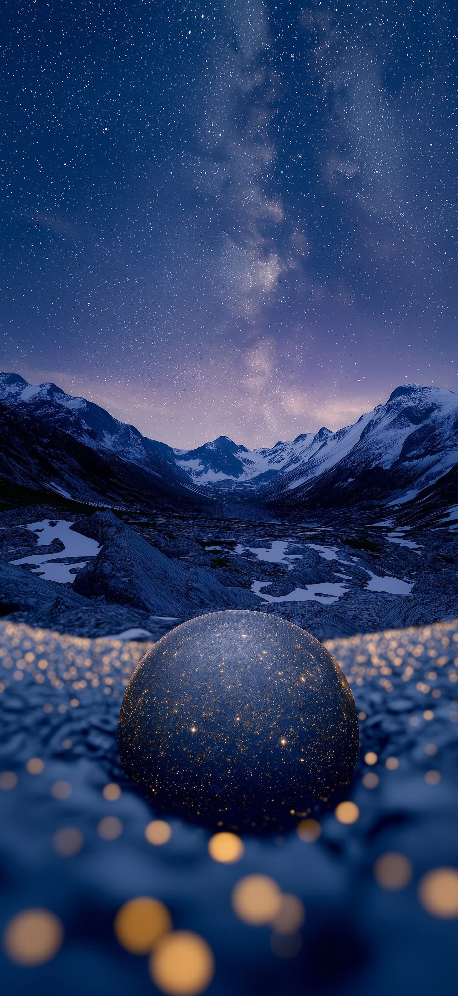 Milky Way Sphere - Pro phone wallpaper