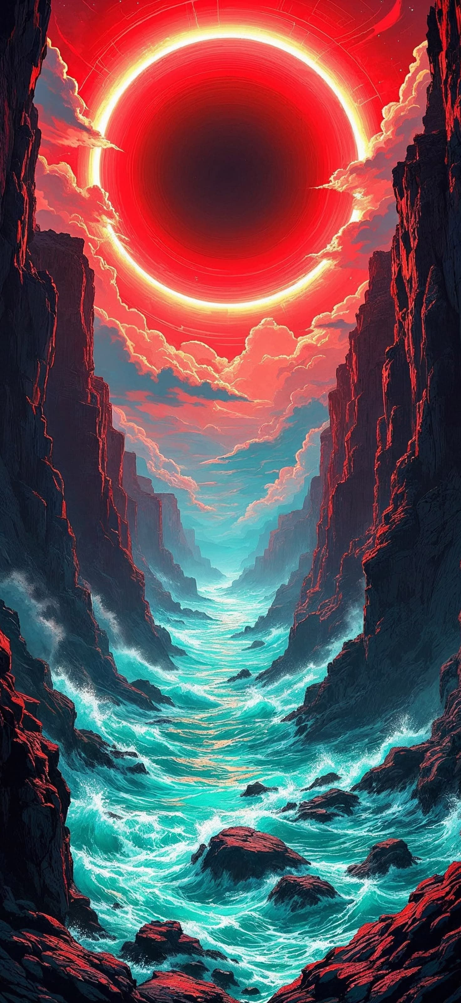 Crimson Gorge - Pro phone wallpaper