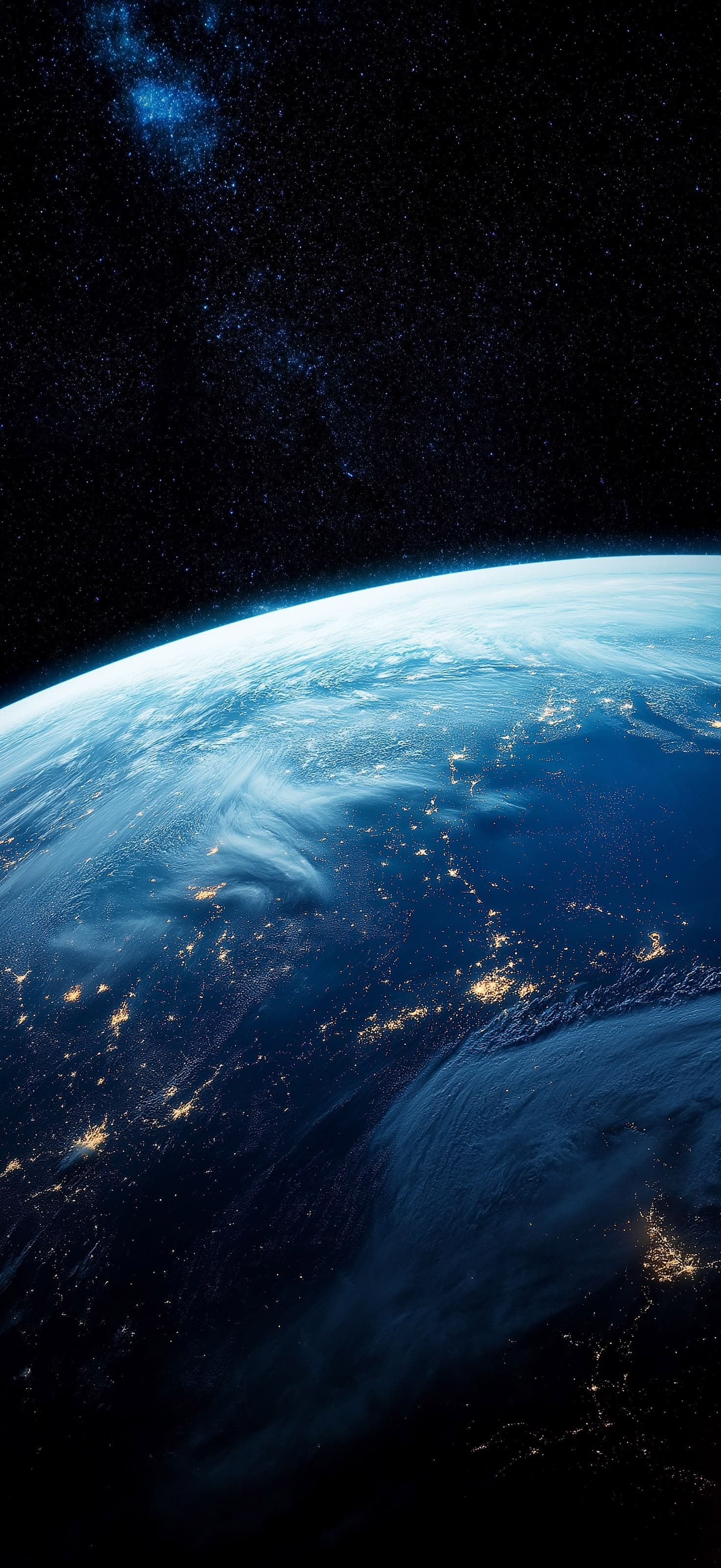 Cosmic Earth View - Pro phone wallpaper