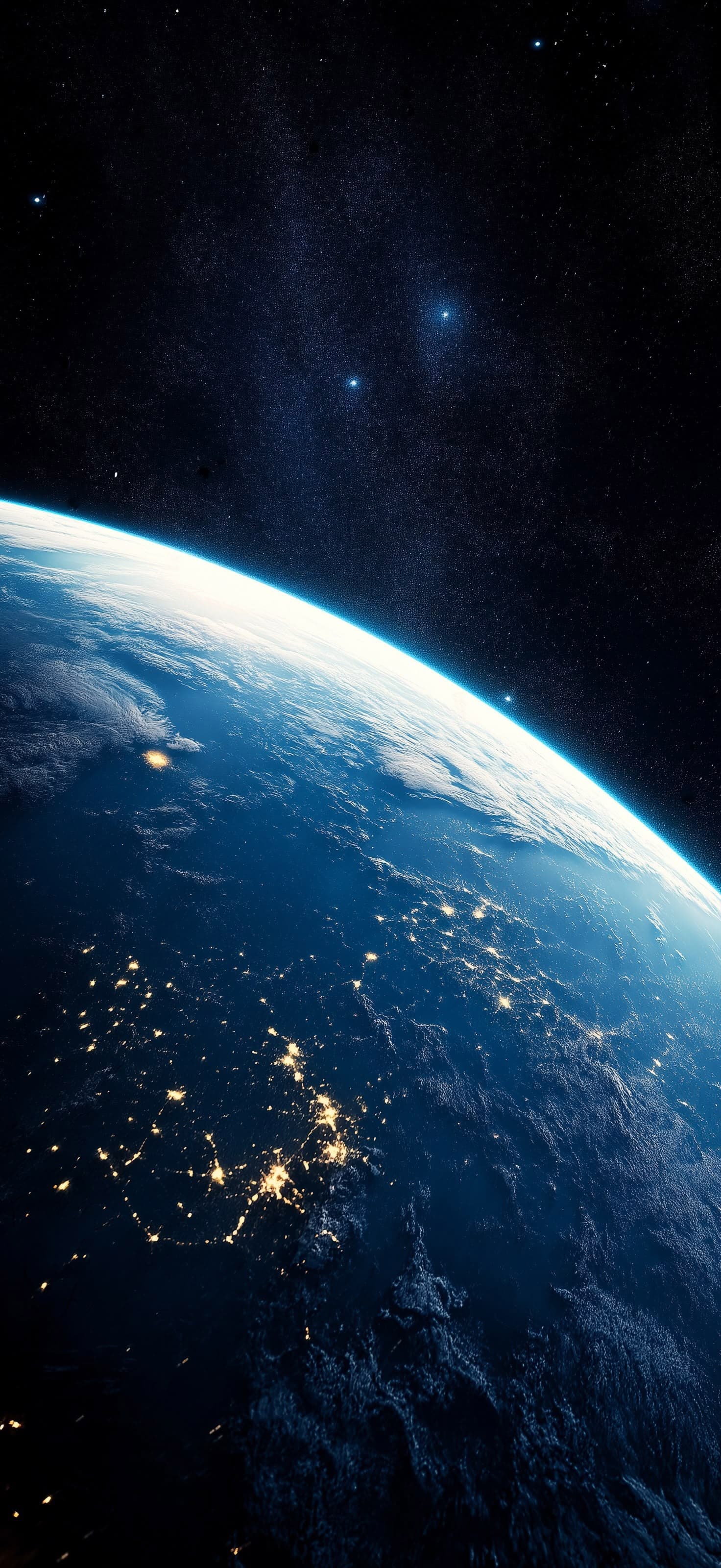 Orbital City Lights - Pro phone wallpaper
