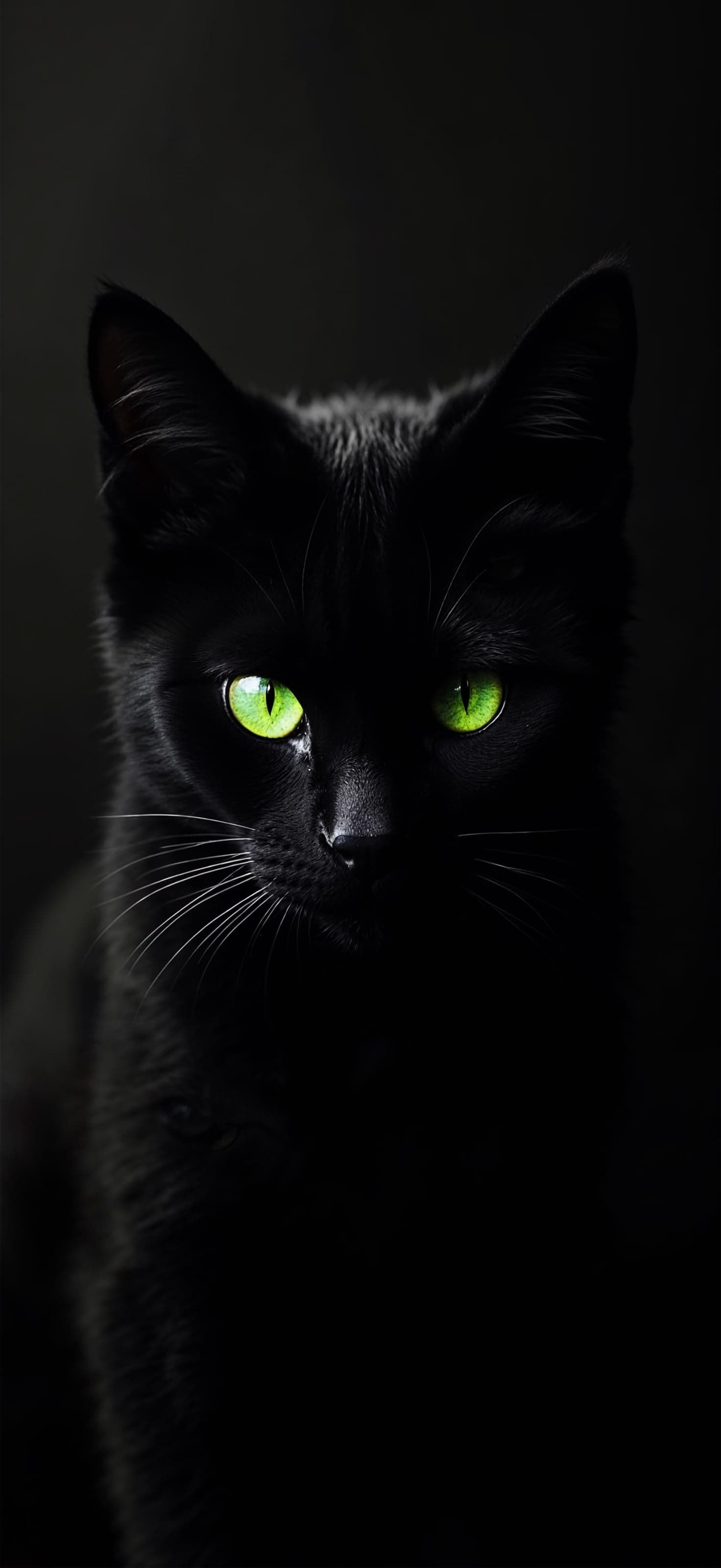 Black Cat Stare - Pro phone wallpaper