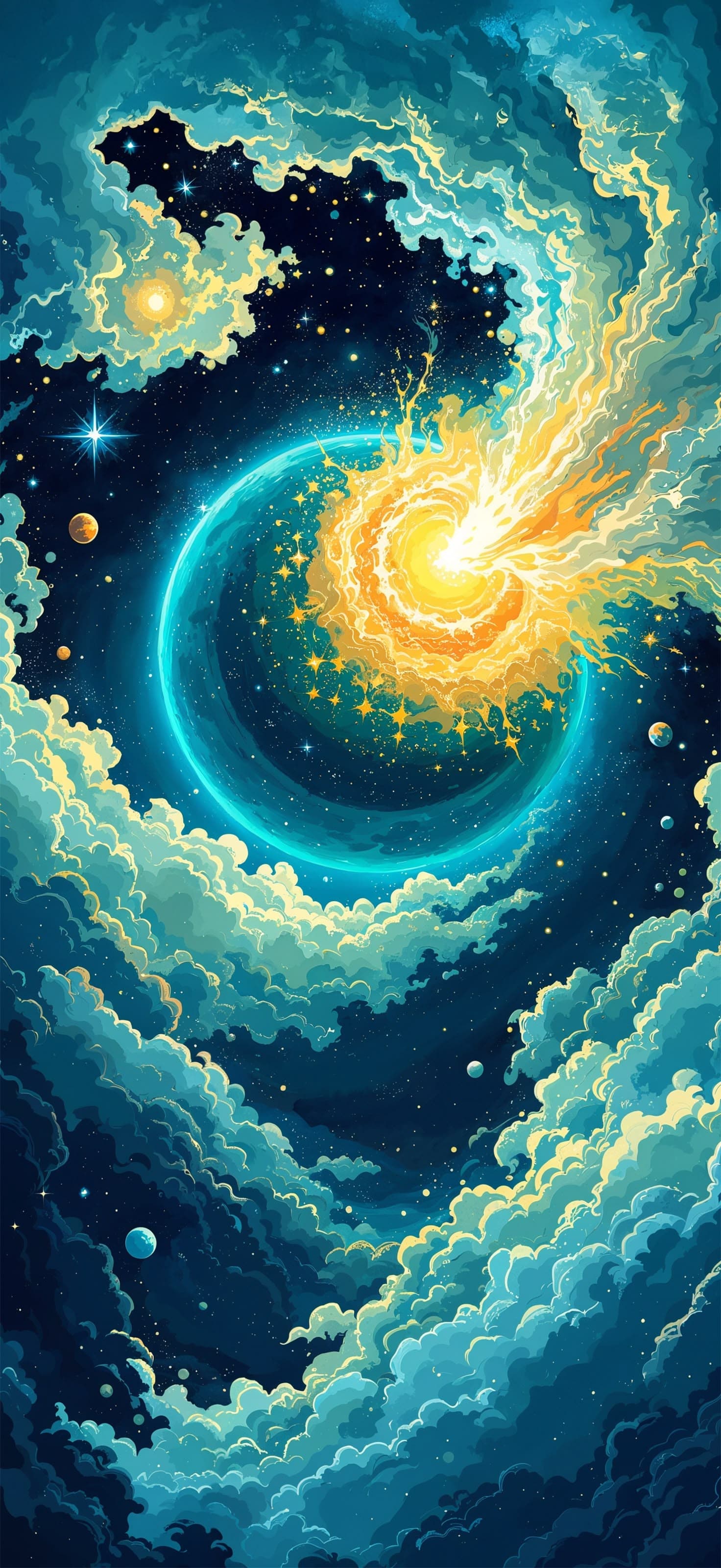 Nebula Swirl - Pro phone wallpaper