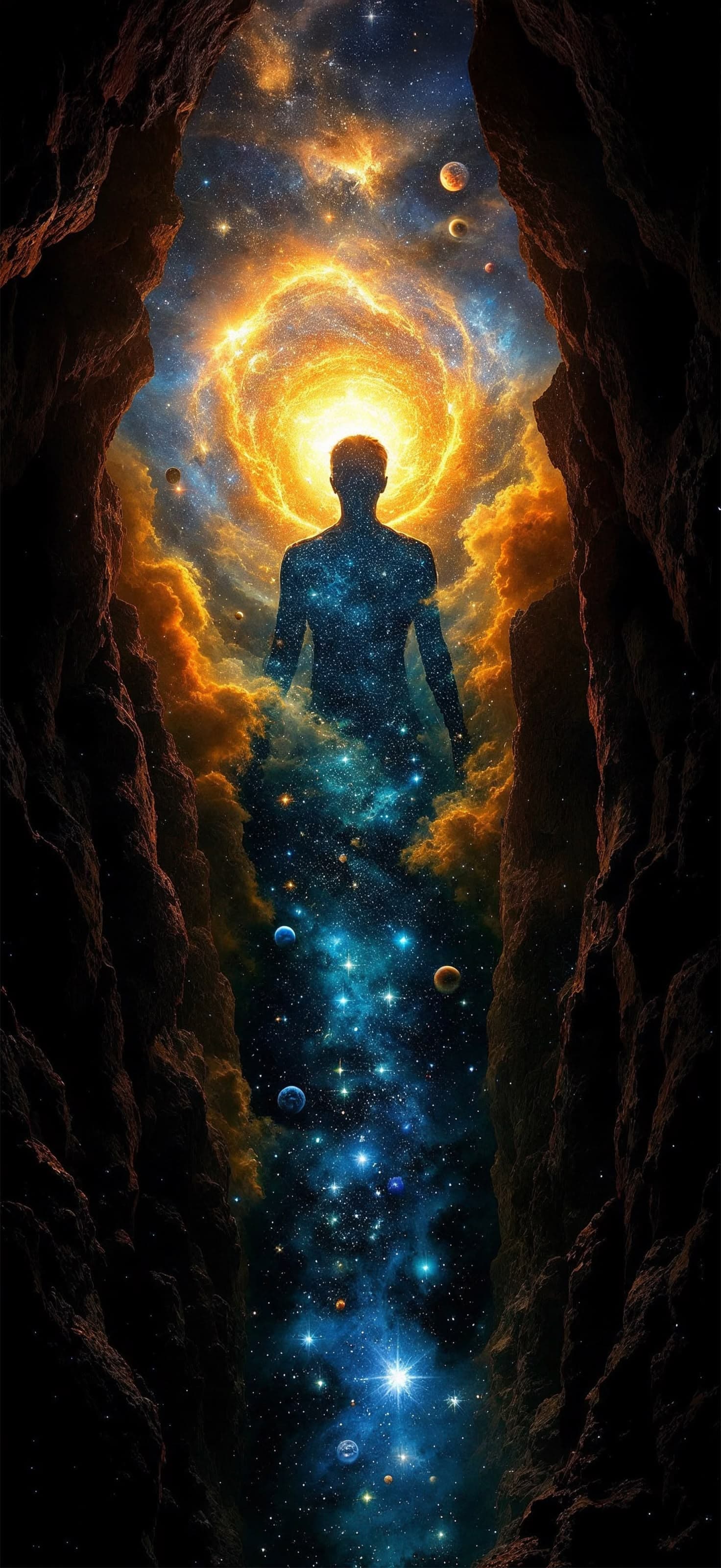 Cosmic Silhouette - Pro phone wallpaper