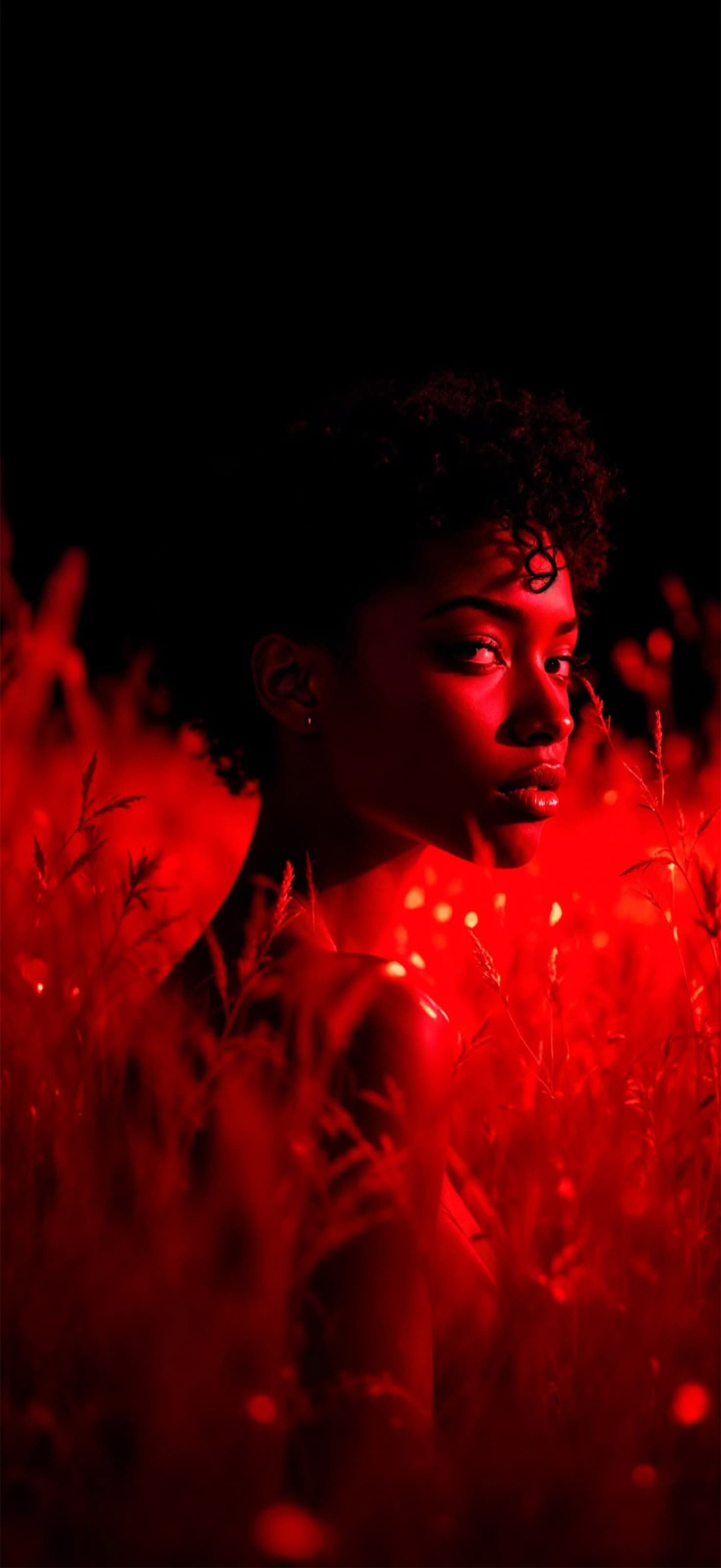 Crimson Portrait - Pro phone wallpaper