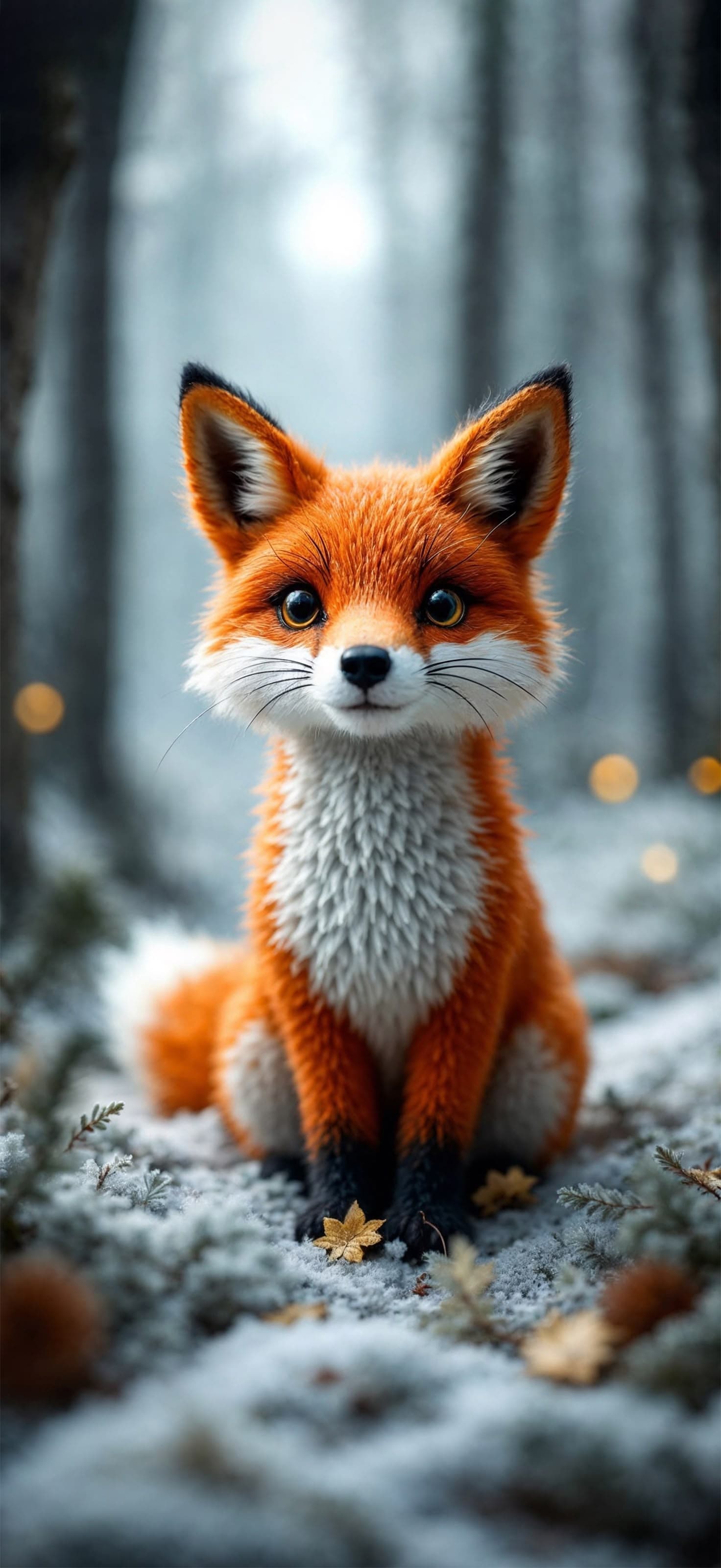 Winter Fox - Pro phone wallpaper