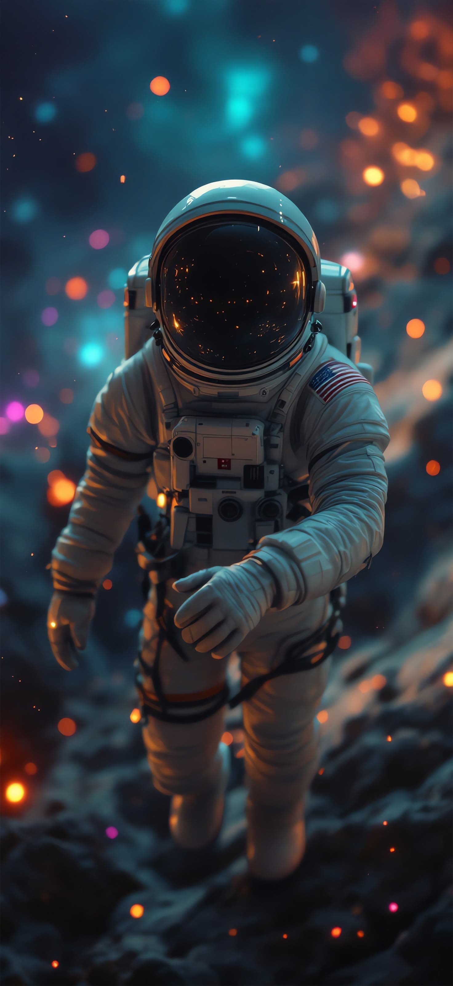 Astronaut in Space - Pro phone wallpaper