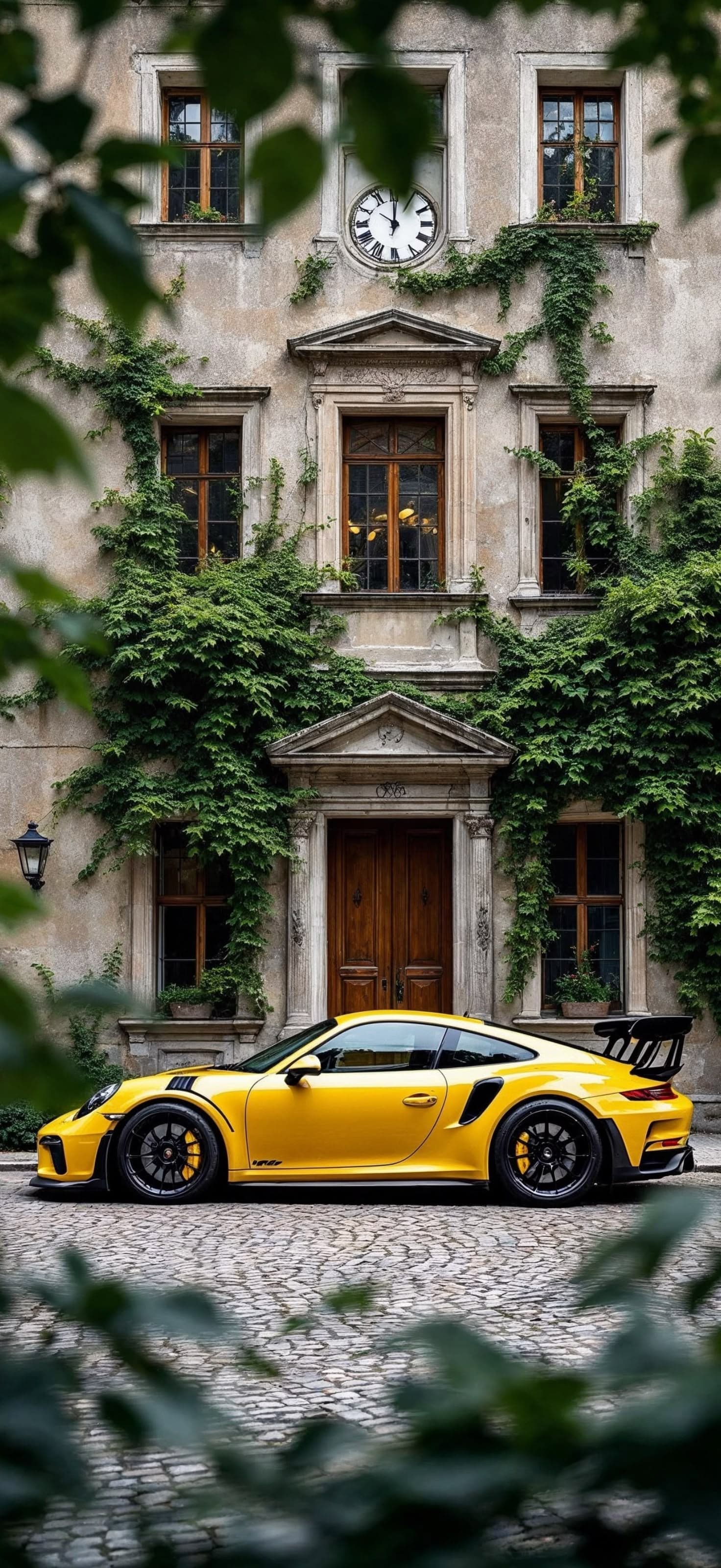 Yellow Sports Car - Pro phone wallpaper