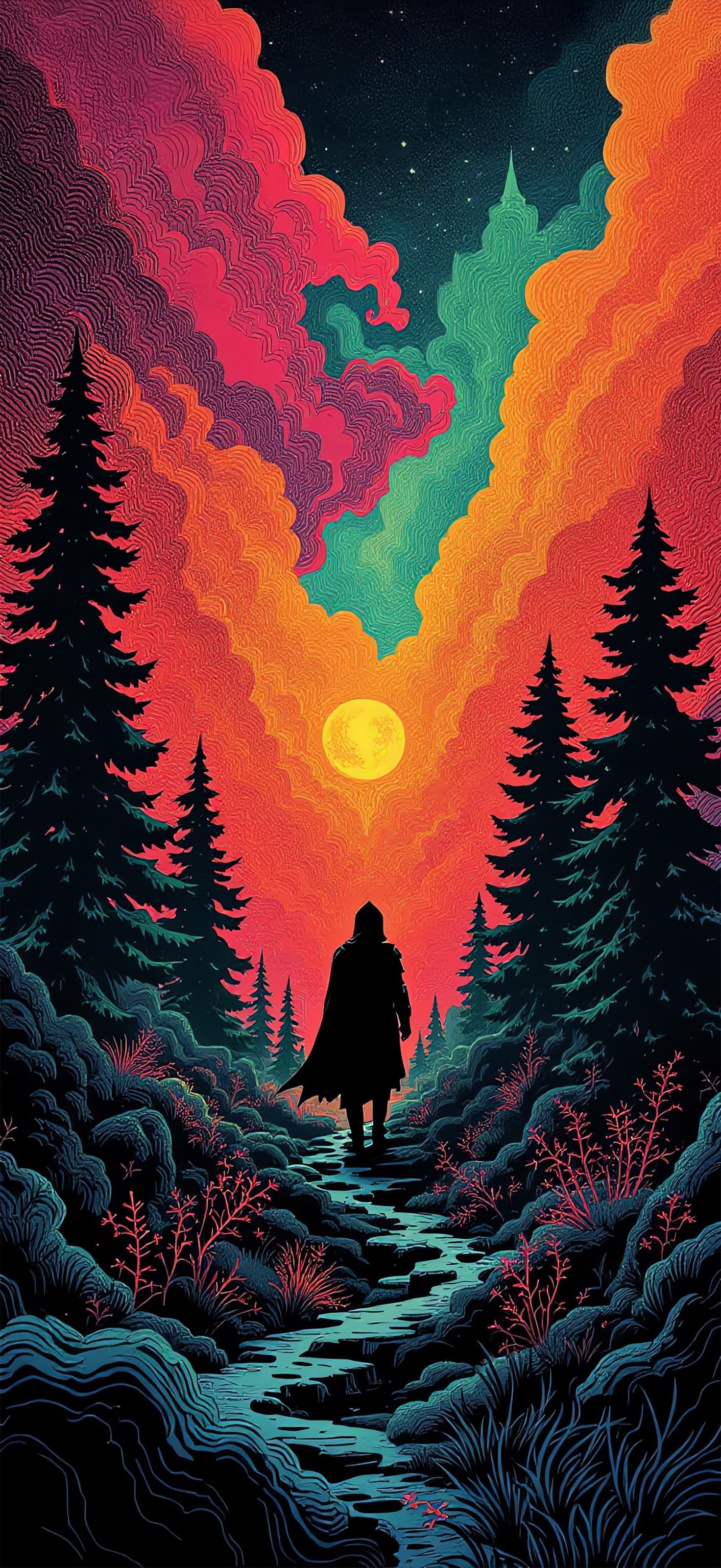 Mystical Forest - Pro phone wallpaper