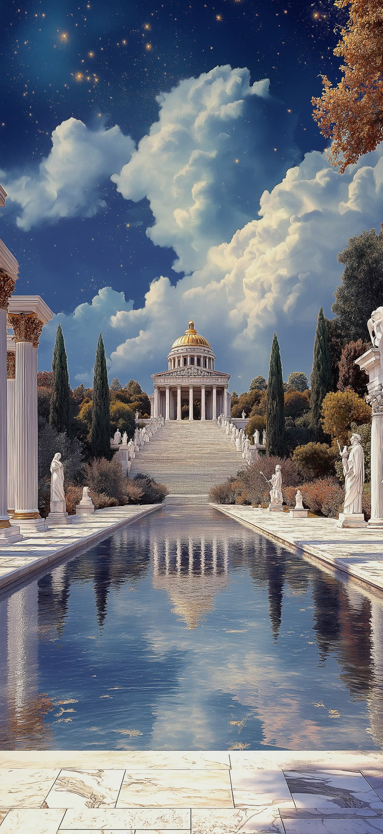 Mythical Temple - Pro phone wallpaper