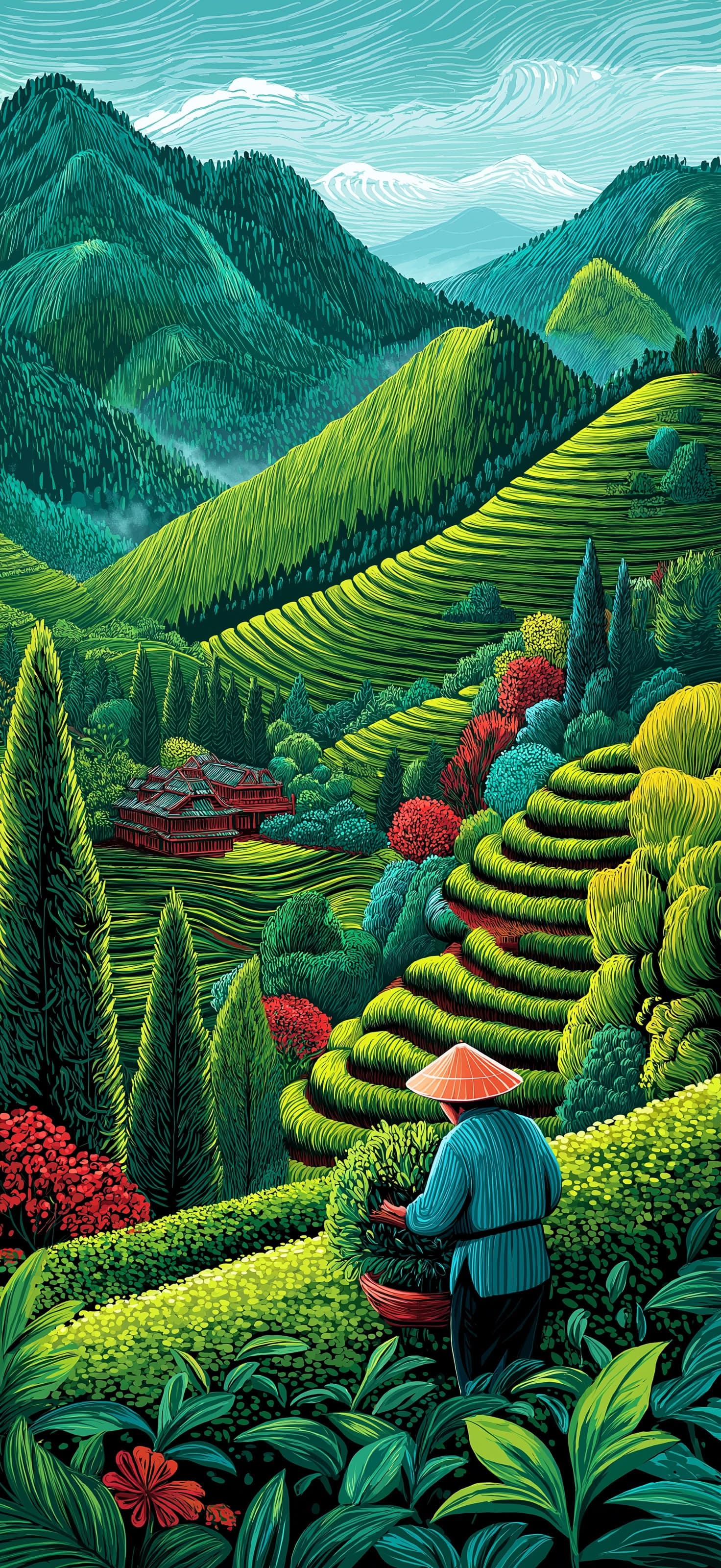 Mountainous Landscape - Pro phone wallpaper