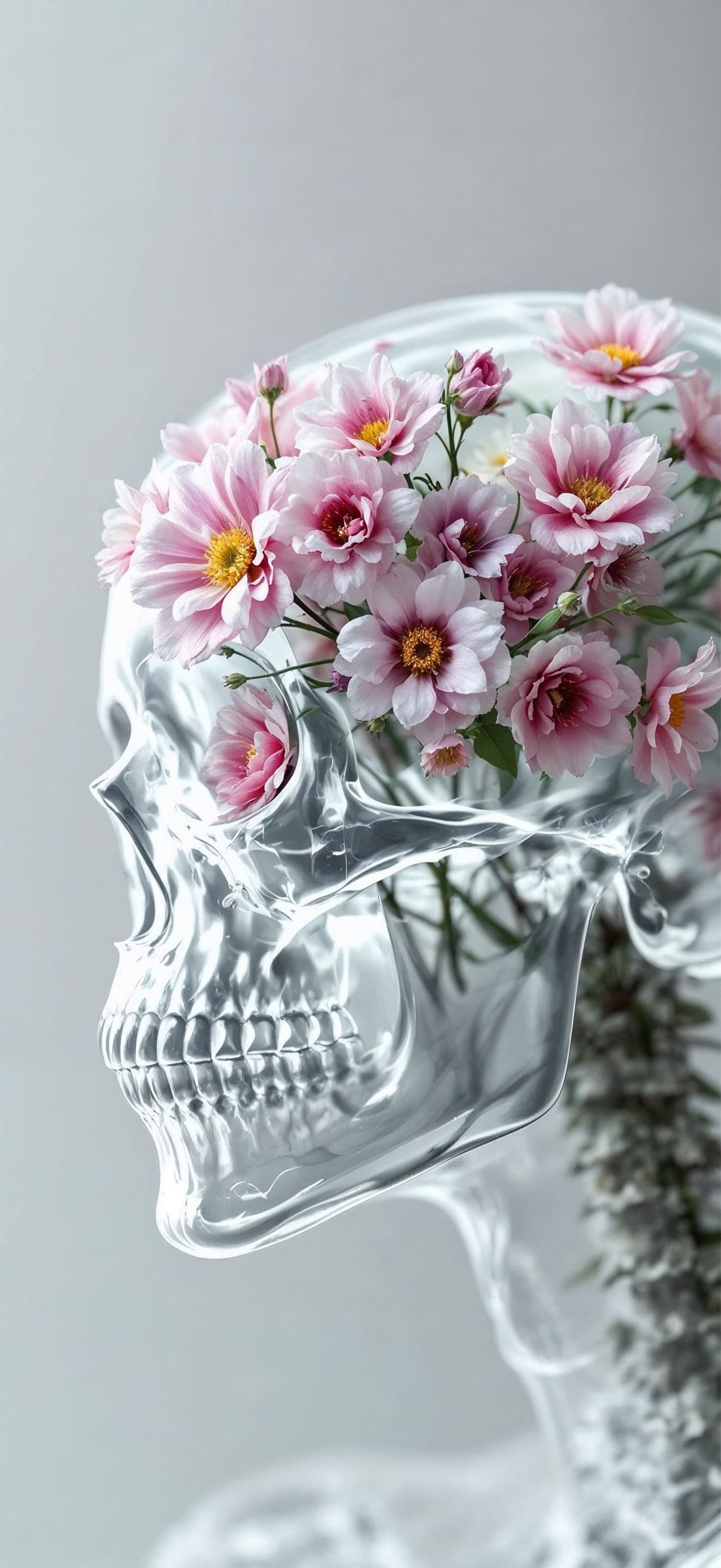 Floral Skull - Pro phone wallpaper