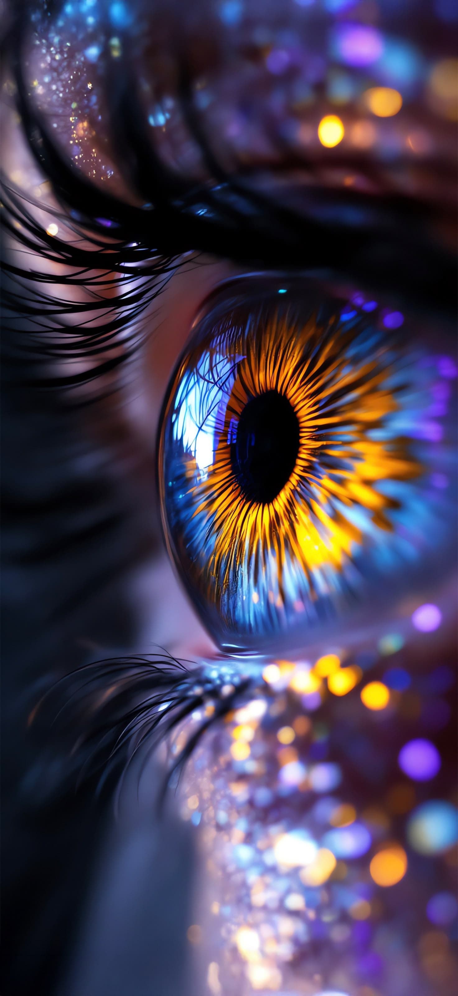 Colorful Eye Close-up - Pro phone wallpaper