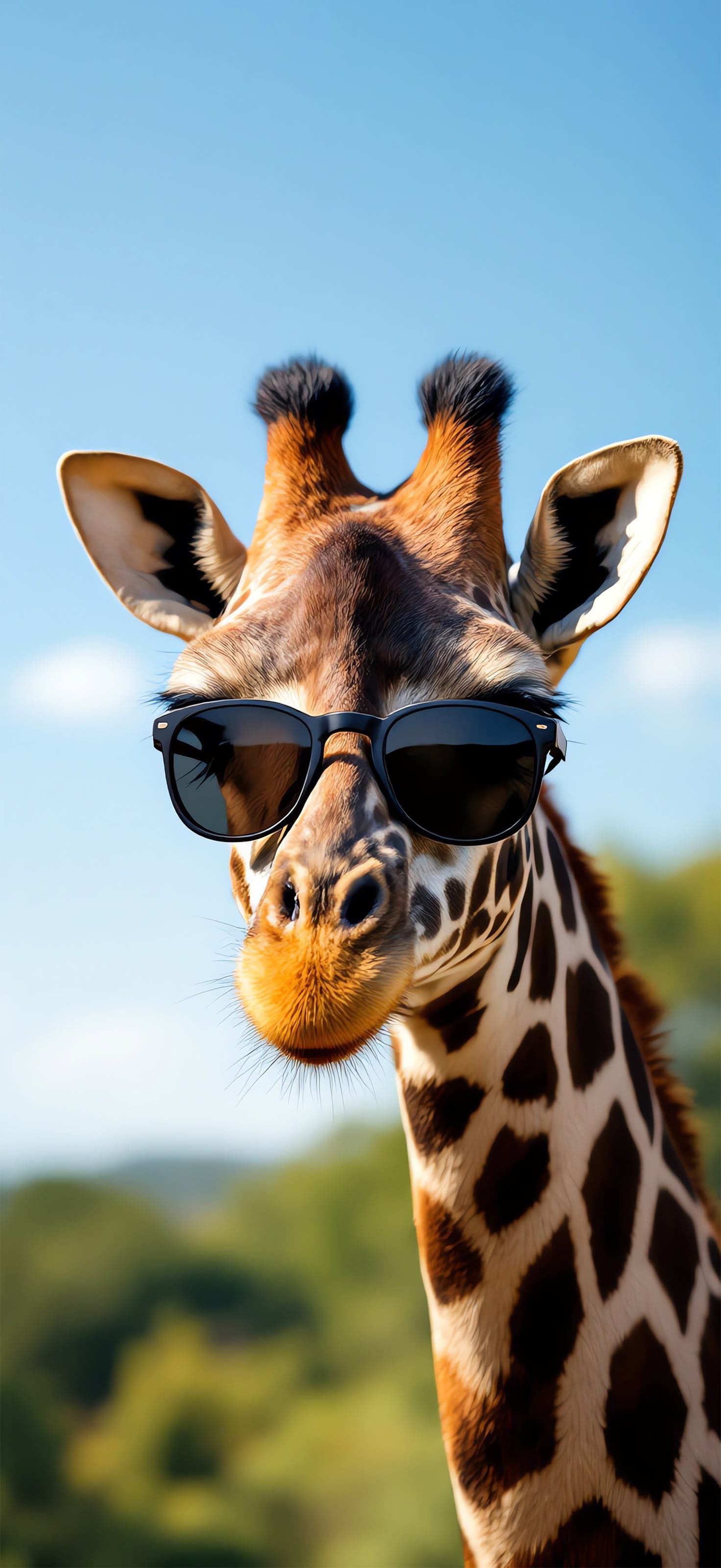Giraffe with Sunglasses 2 - Pro phone wallpaper