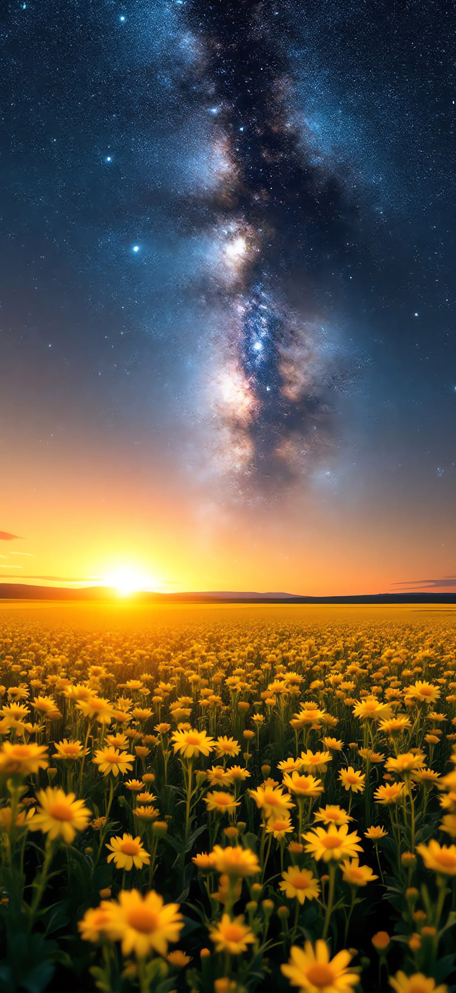 Galactic Sunrise - Pro phone wallpaper