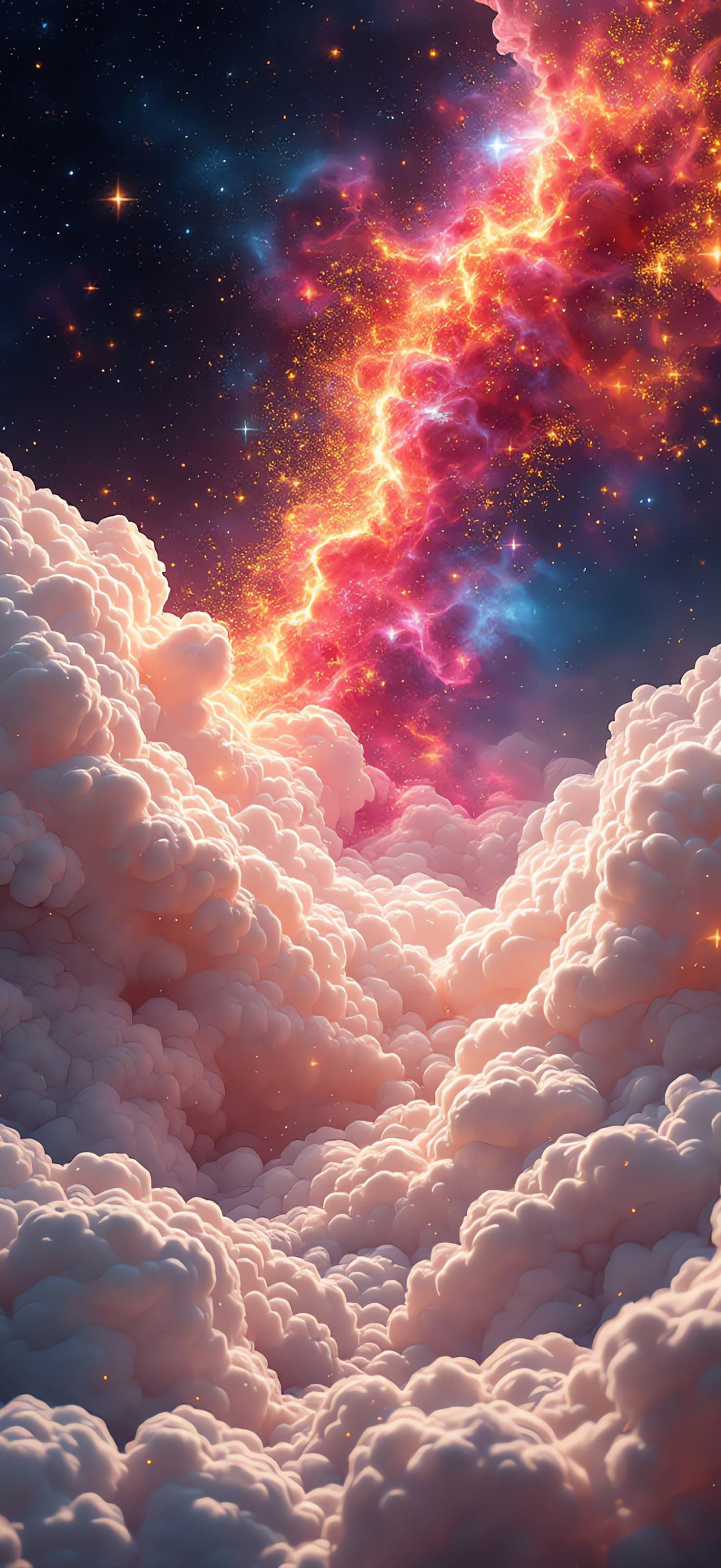 Cosmic Clouds - Pro phone wallpaper