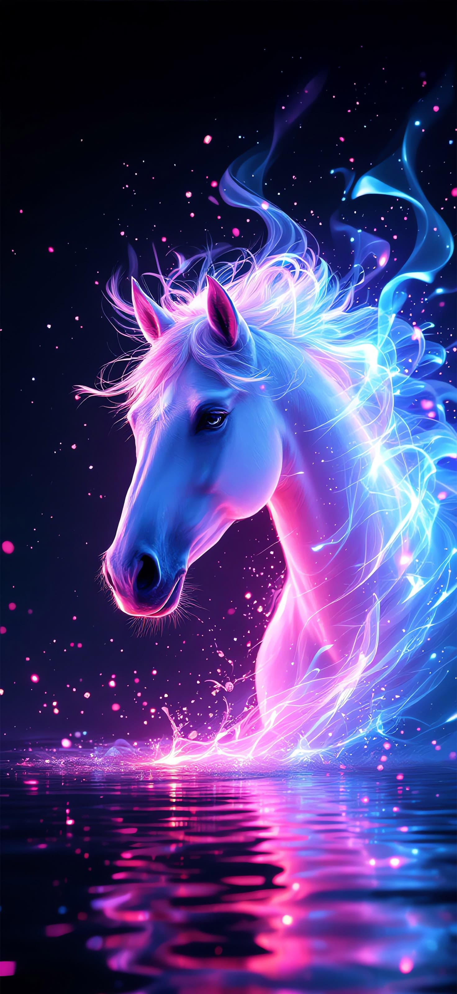 Glowing Horse - Pro phone wallpaper