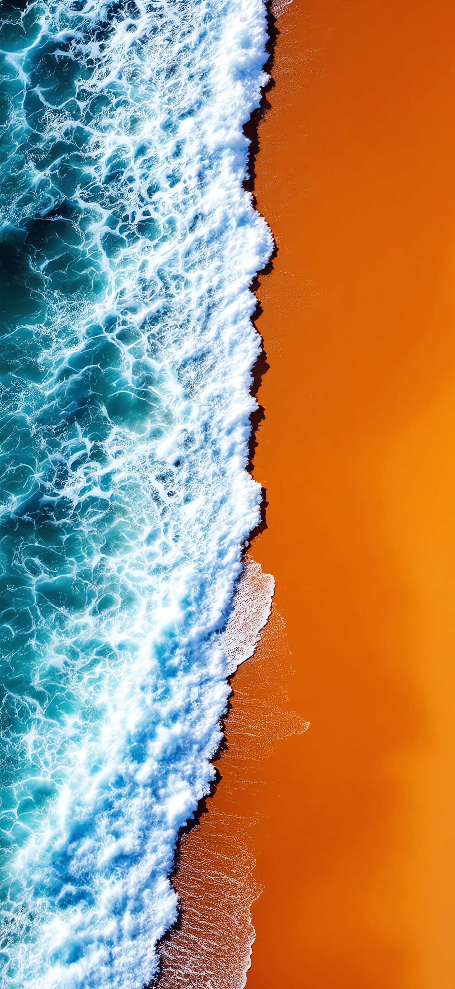Ocean Waves and Sand - Pro phone wallpaper