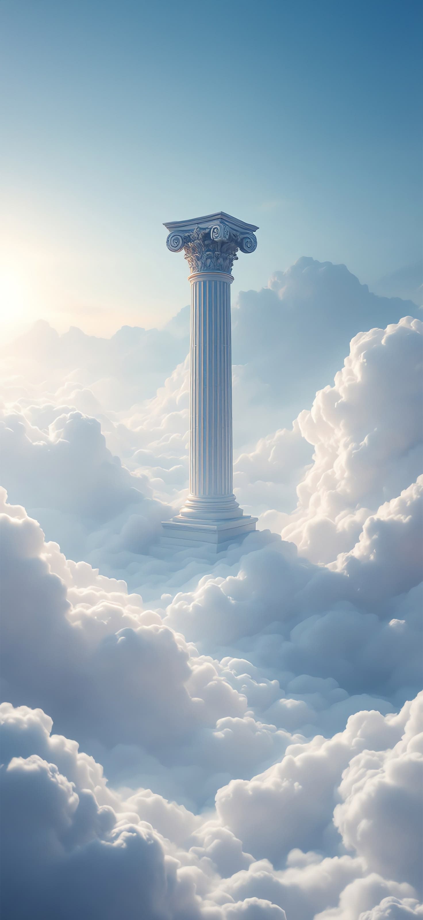 Column in Clouds - Pro phone wallpaper