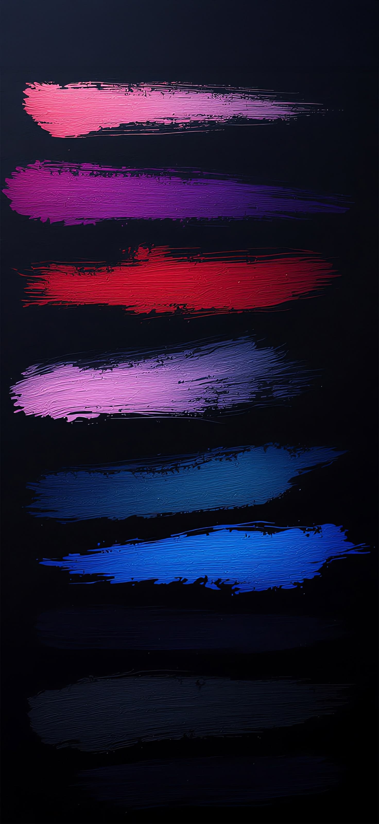 Colorful Brushstrokes - Pro phone wallpaper