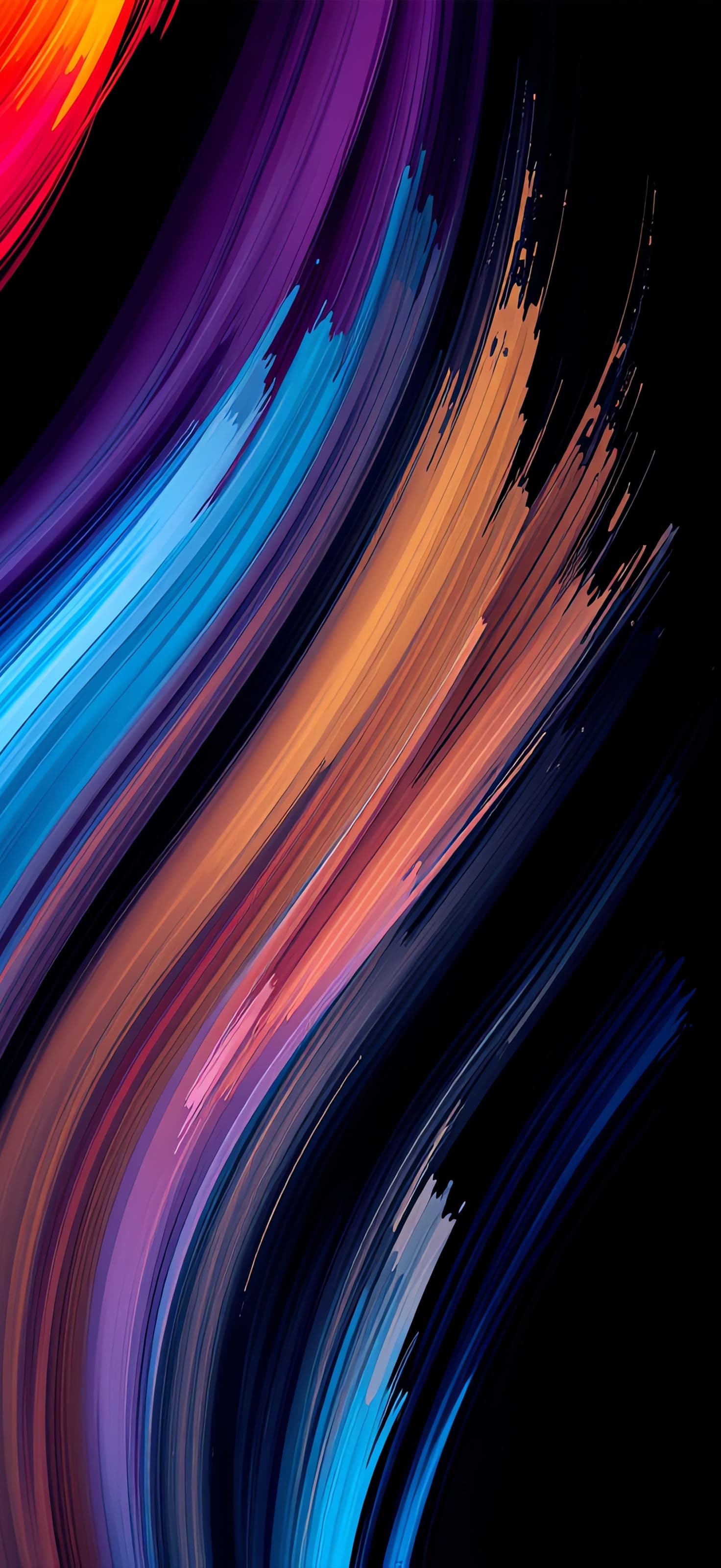 Colorful Strokes - Pro phone wallpaper