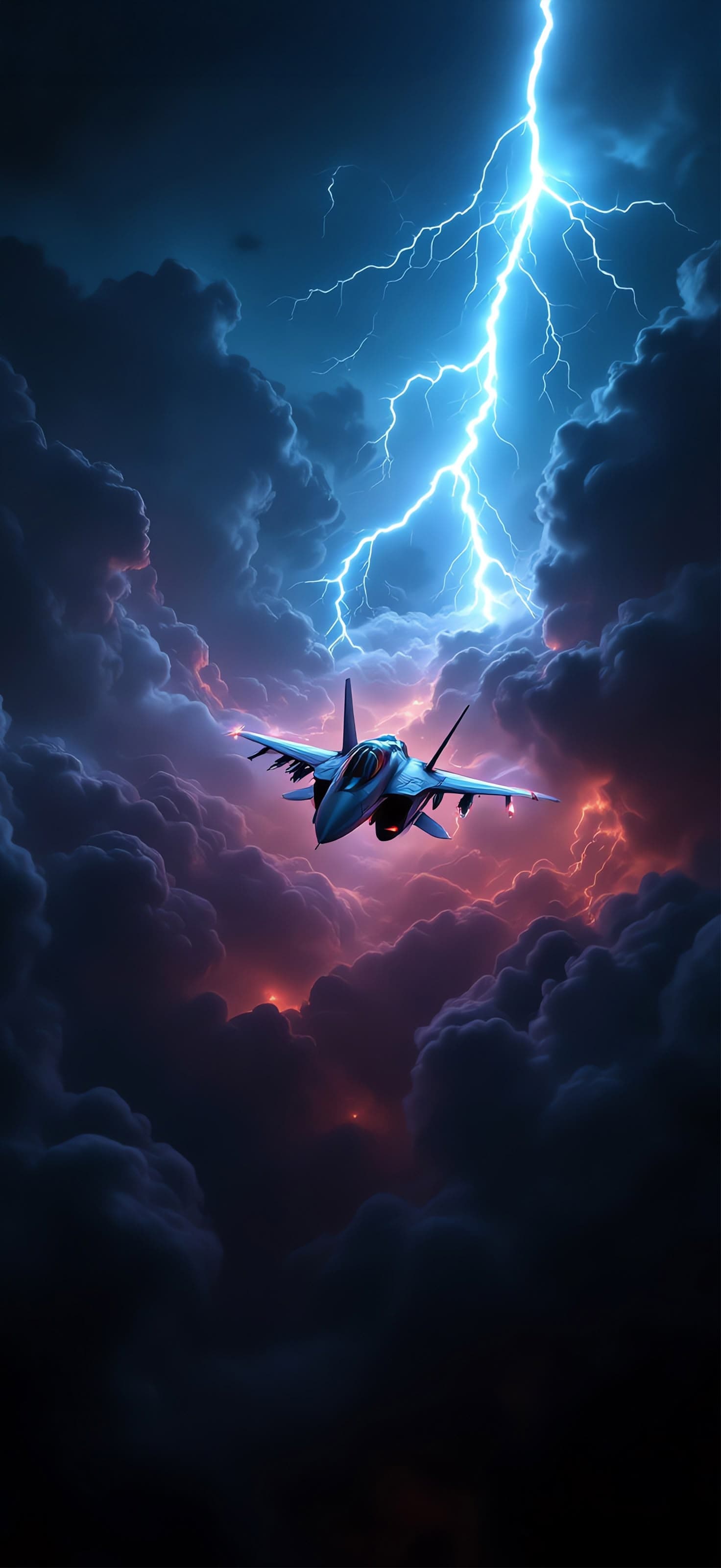 Stormy Jet - Pro phone wallpaper