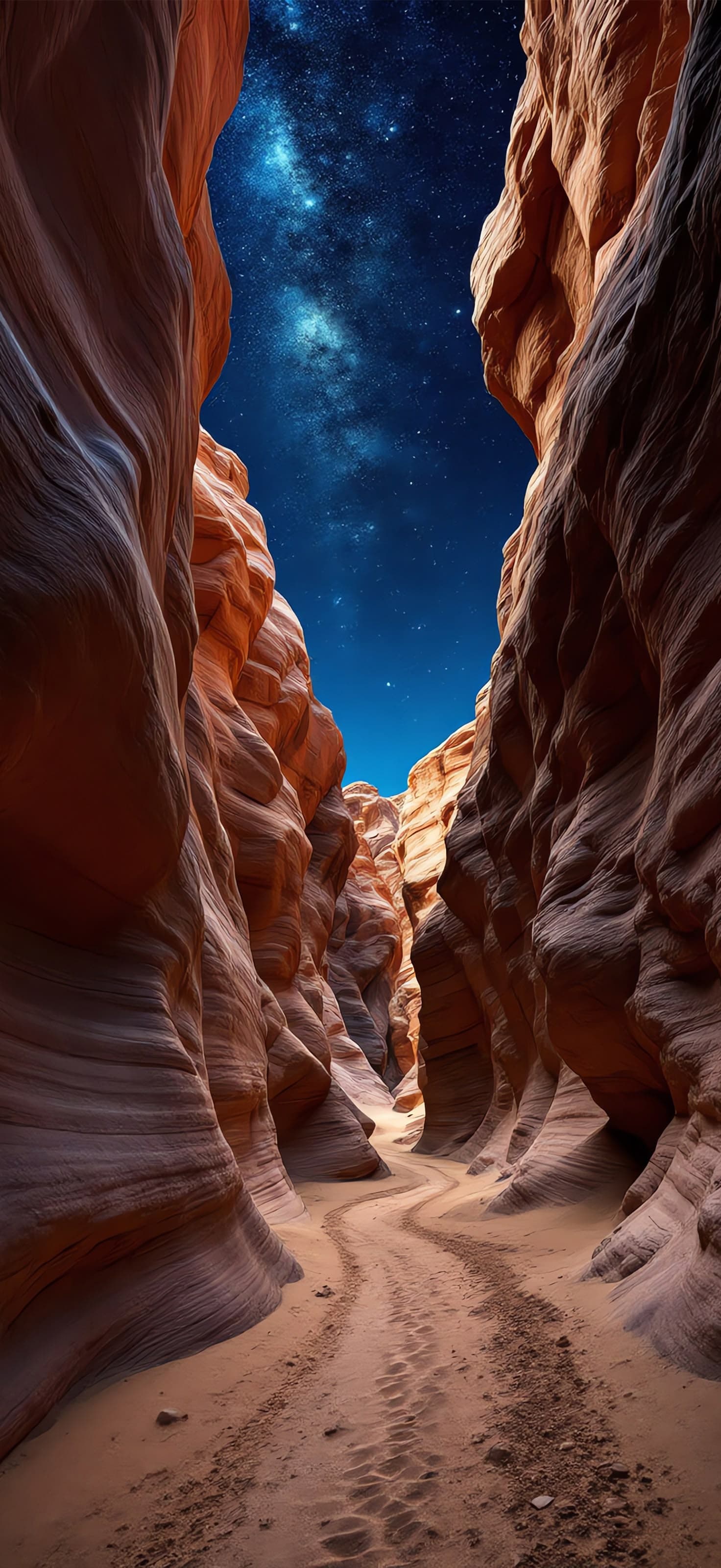 Canyon Starry Night - Pro phone wallpaper