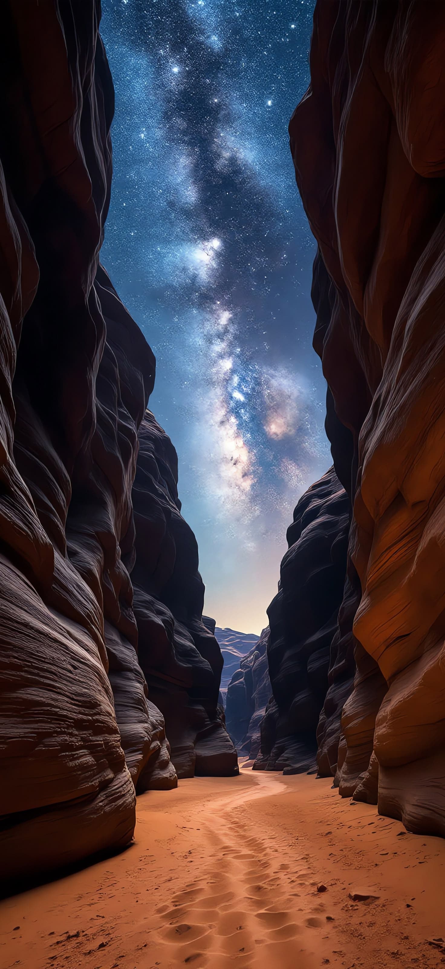 Canyon Milky Way - Pro phone wallpaper