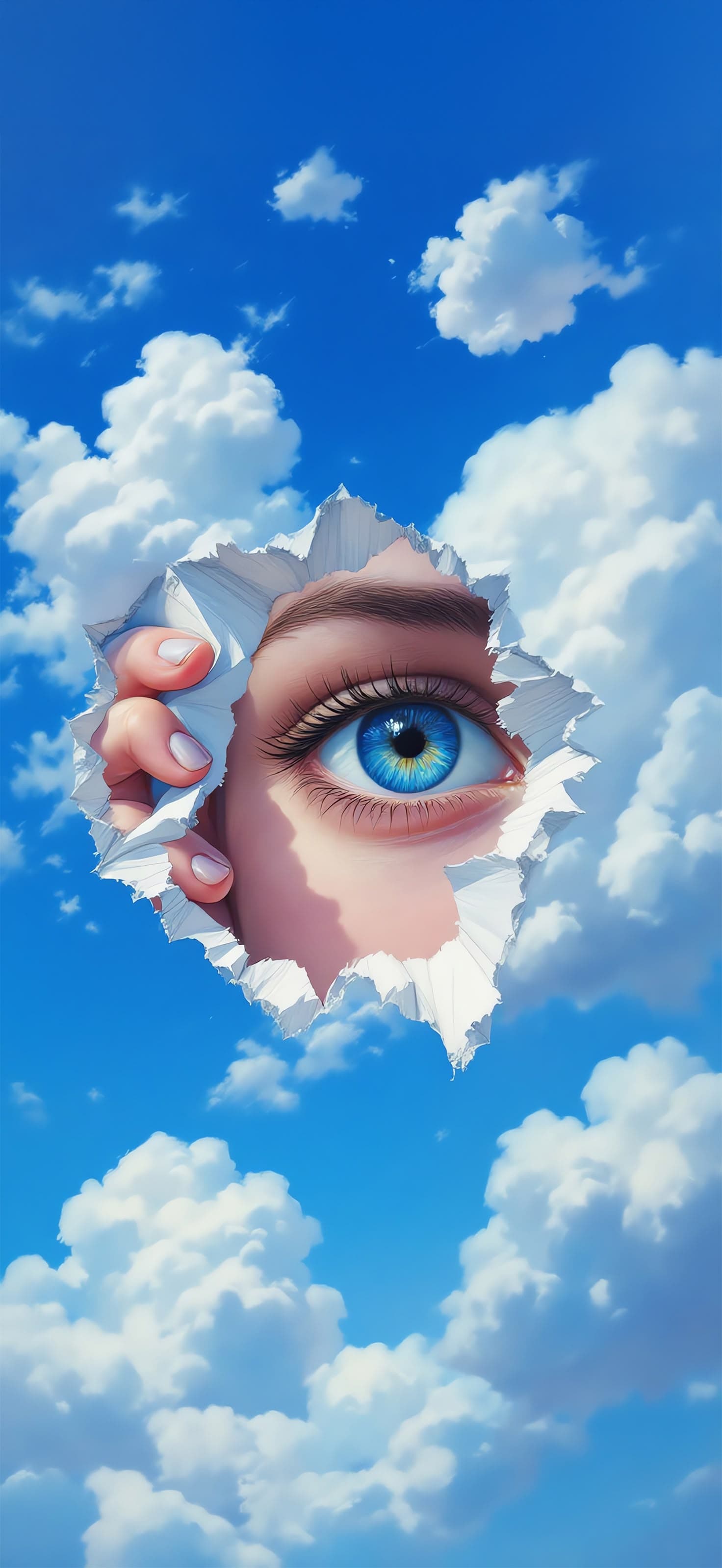 Eye in Clouds - Pro phone wallpaper