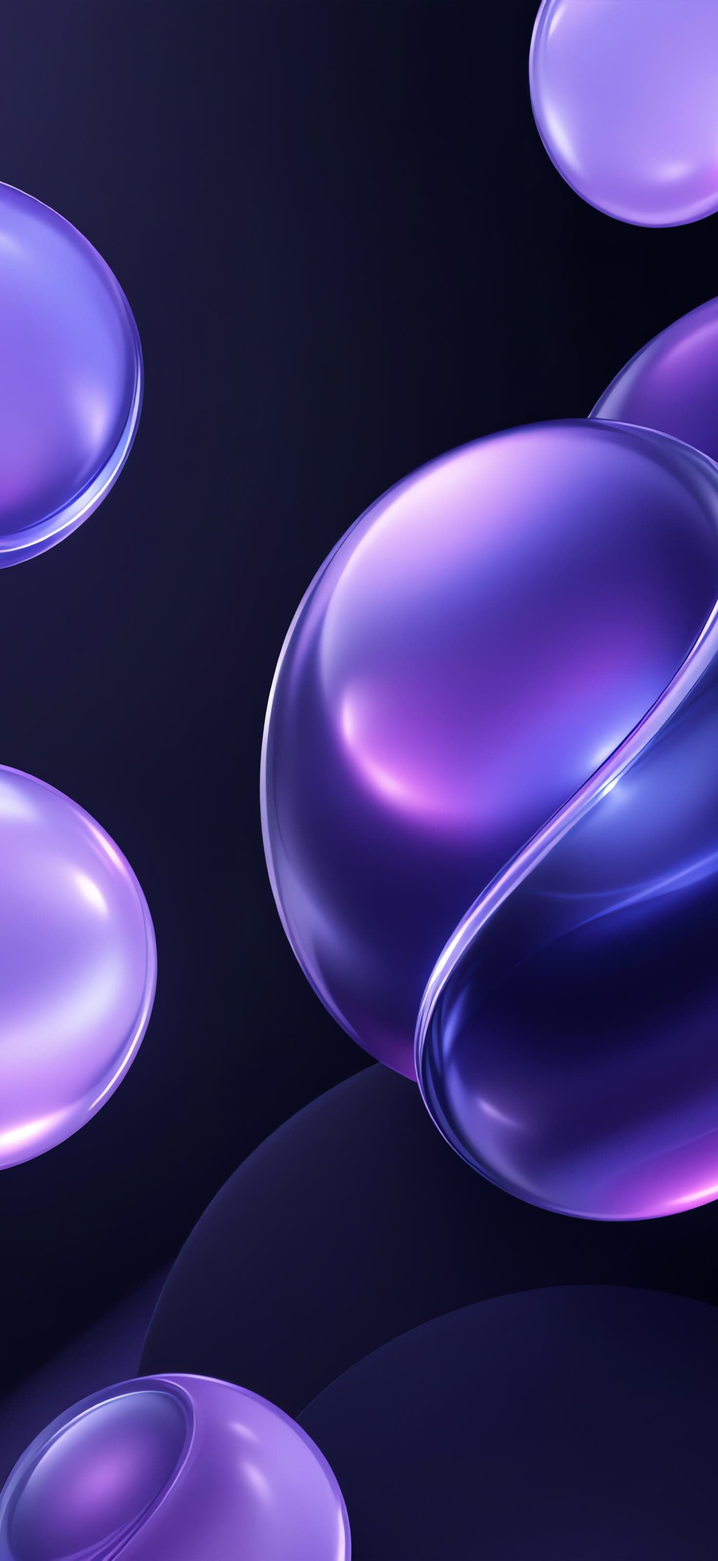 Purple Bubbles - Pro phone wallpaper